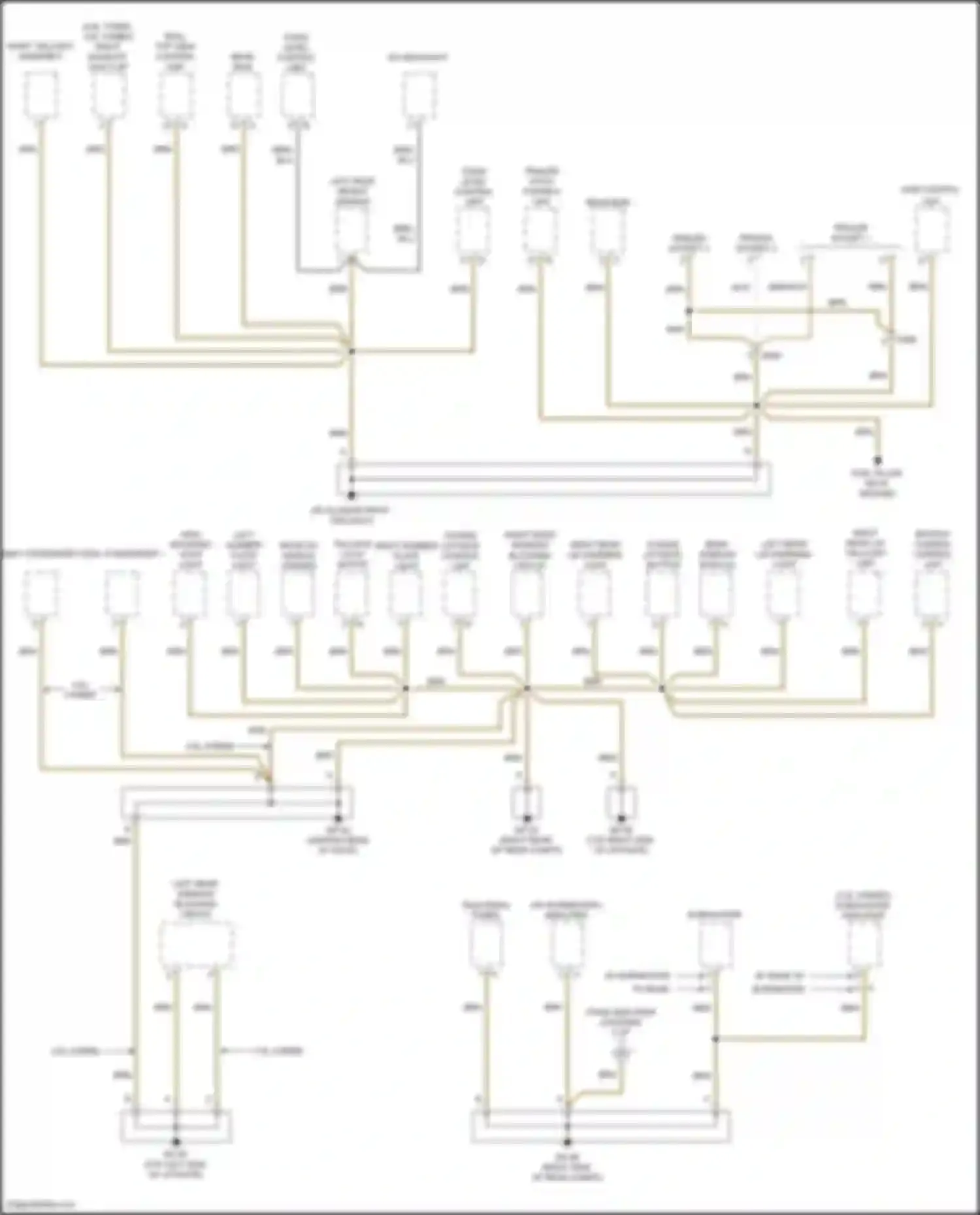 Wiring diagram power liftgate control unit for Porsche Cayenne II facelift (2014-2018) (1 of 3)