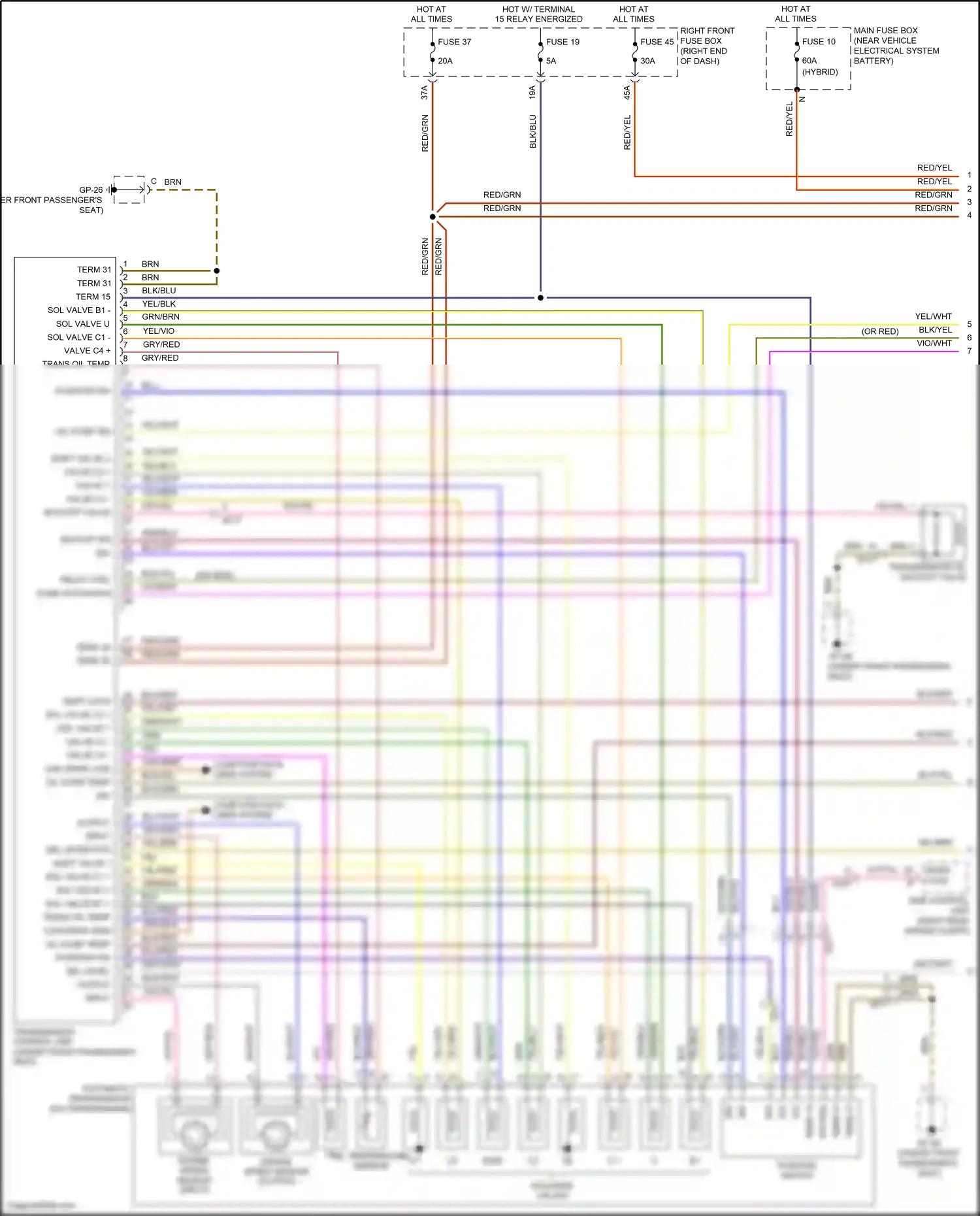 Wiring diagram red/blu for Porsche Cayenne II facelift (2014-2018) (21 of 64)
