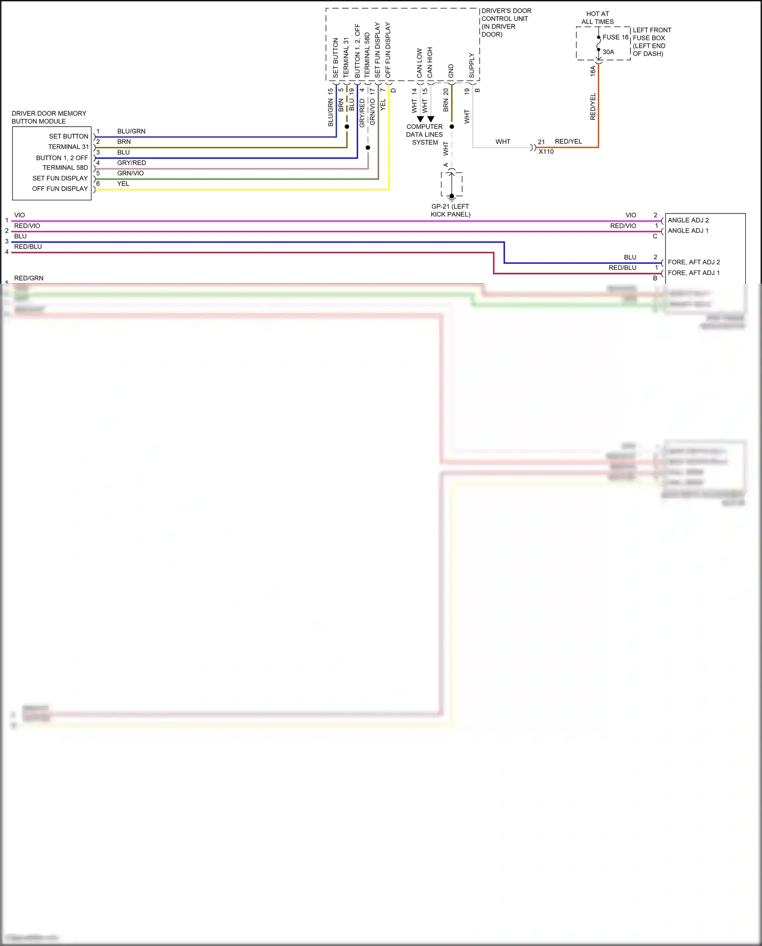 Wiring diagram red/grn for Porsche Cayenne II facelift (2014-2018) (4 of 75)