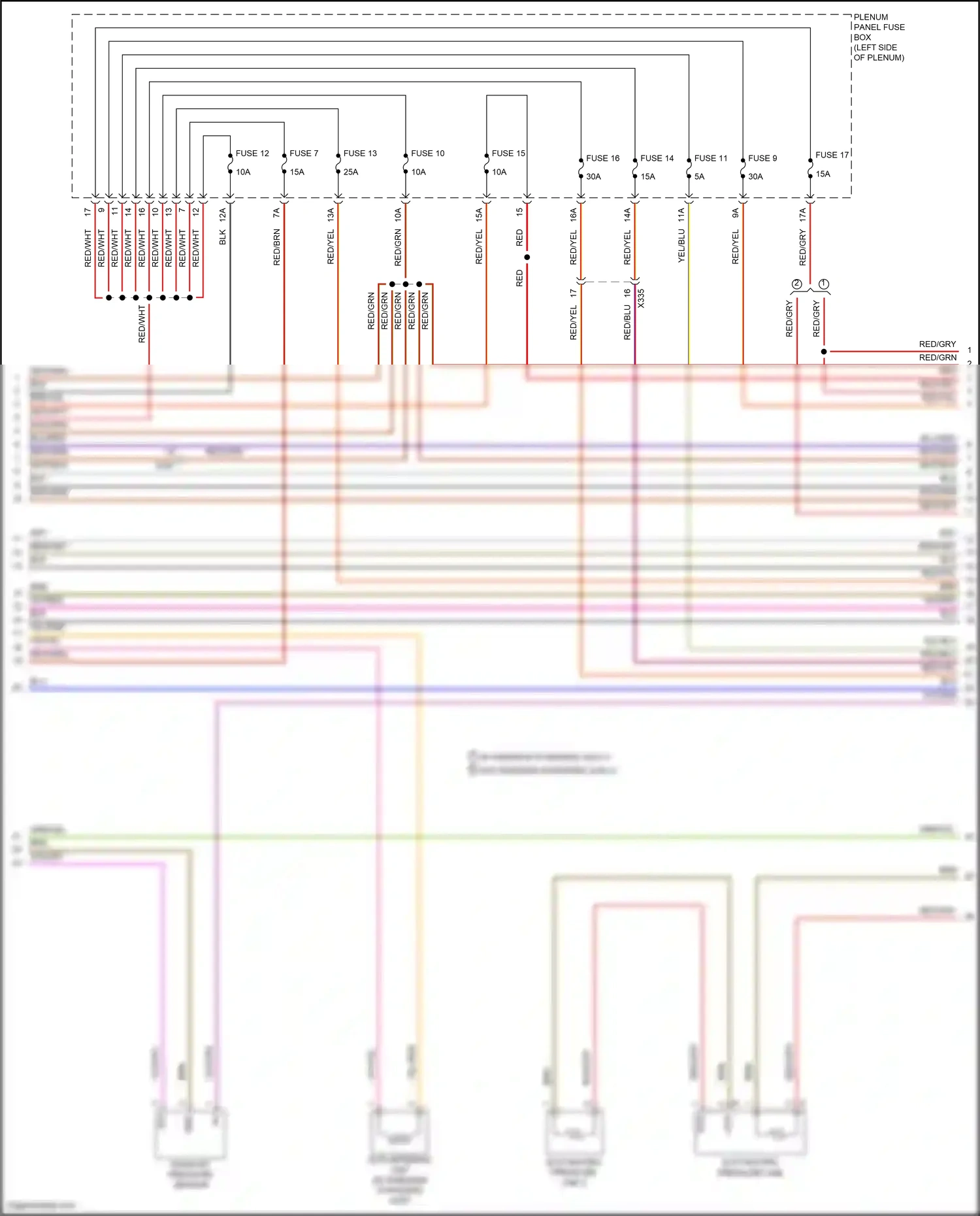 Wiring diagram red/grn for Porsche Cayenne II facelift (2014-2018) (46 of 75)