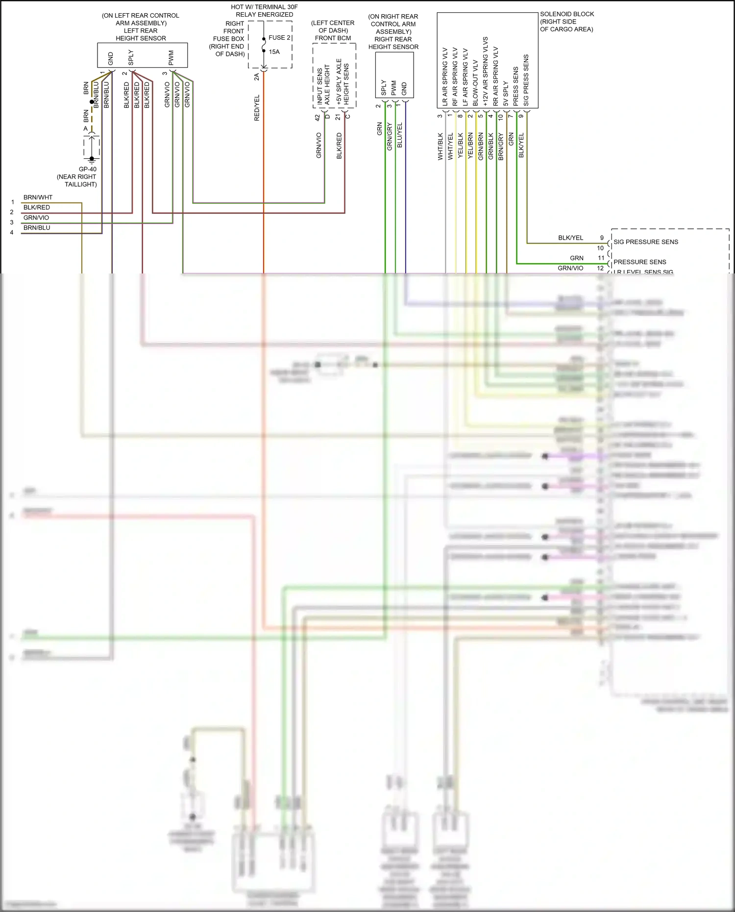 Wiring diagram relay energized for Porsche Cayenne II facelift (2014-2018) (13 of 26)