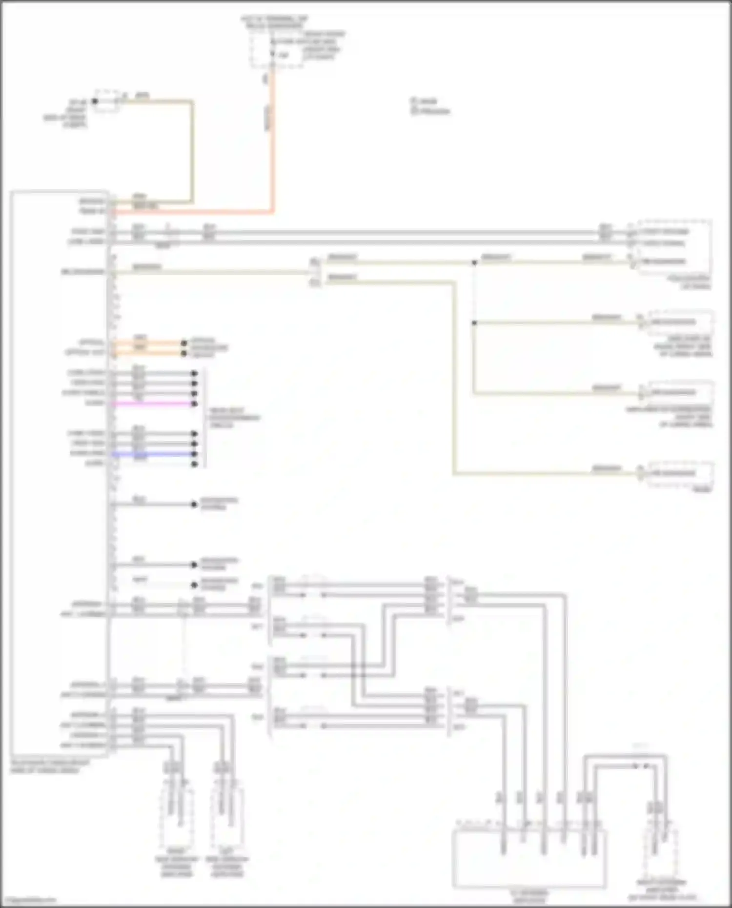 Wiring diagram navigation system for Porsche Cayenne II facelift (2014-2018)