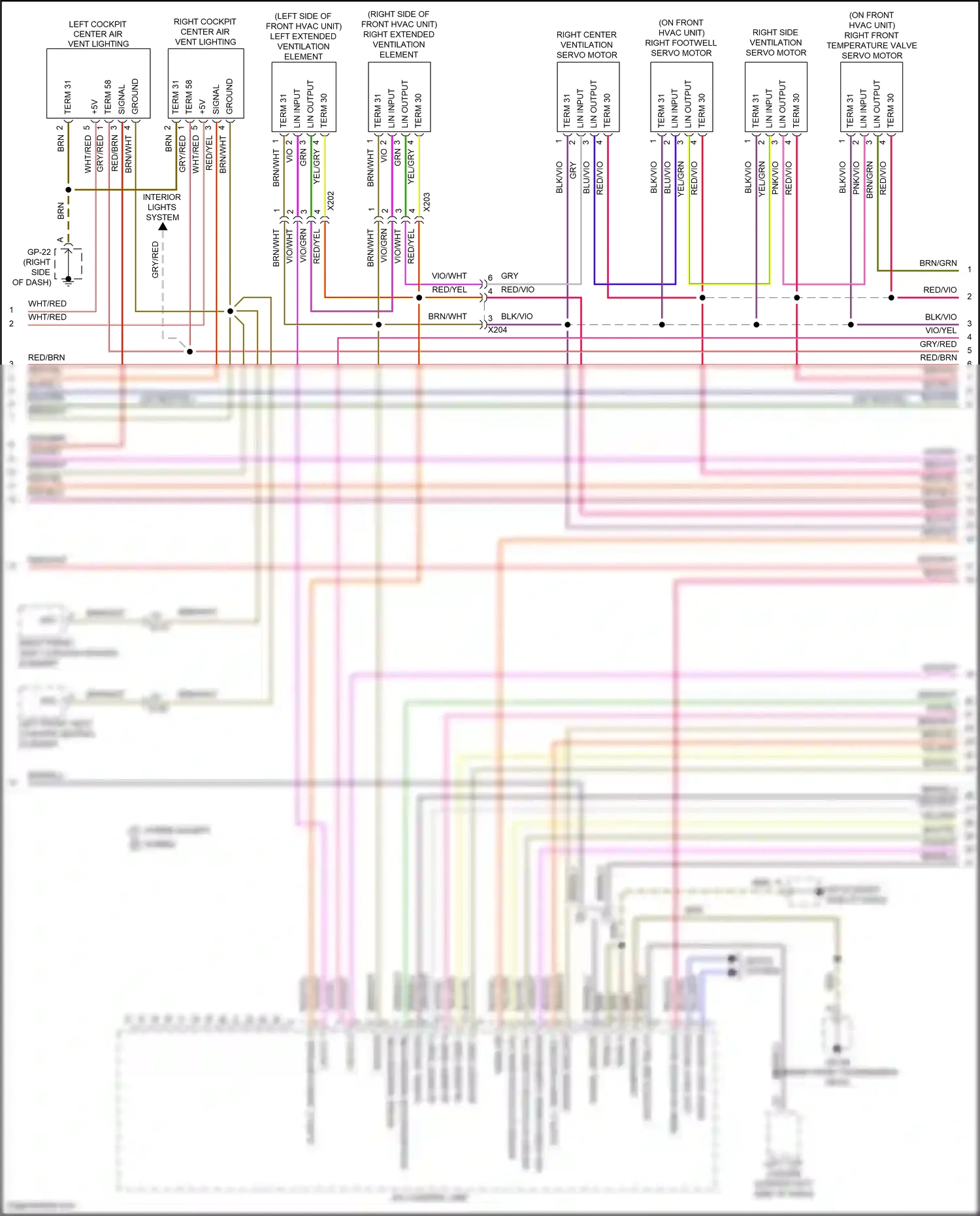Porsche Cayenne II facelift (2014-2018) right front seat cushion heating element wiring diagram  (1 of 3)