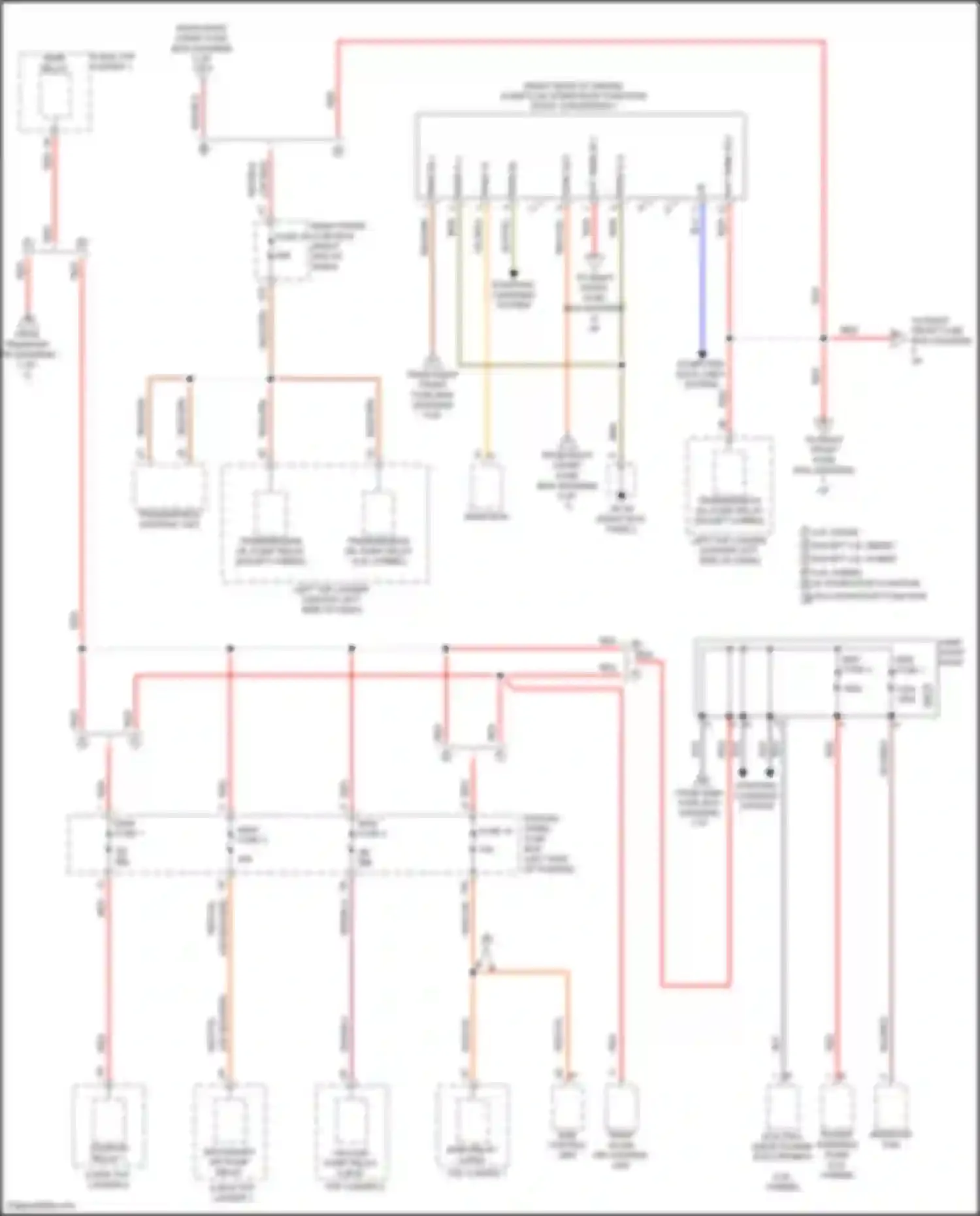 Wiring diagram midi fuse 1 for Porsche Cayenne II facelift (2014-2018)