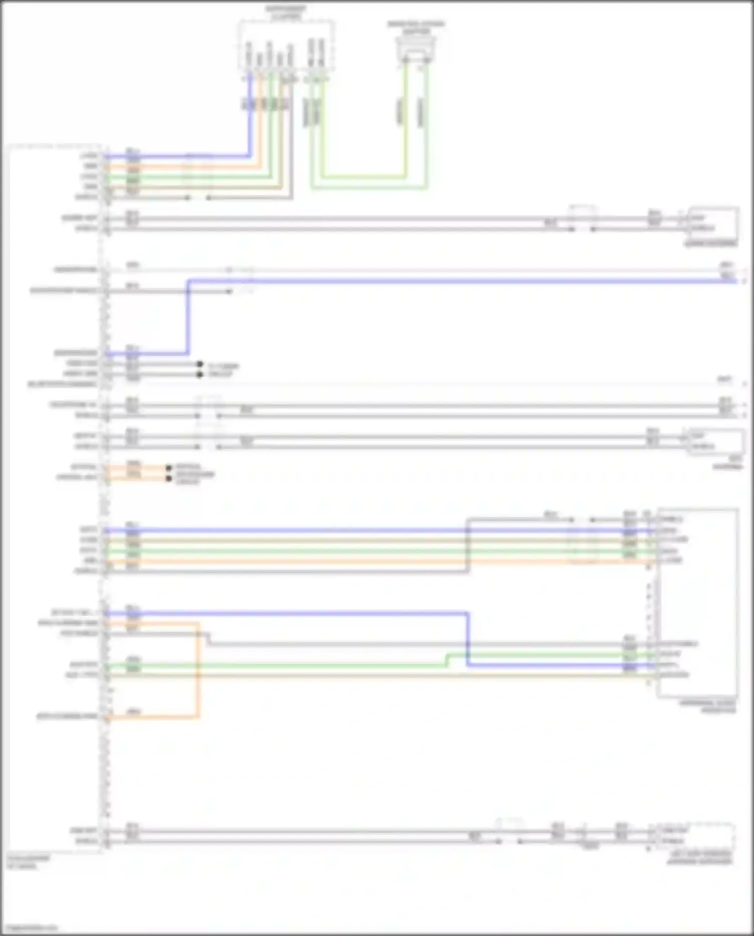 Wiring diagram rr loud + for Porsche Cayenne II facelift (2014-2018) (1 of 6)
