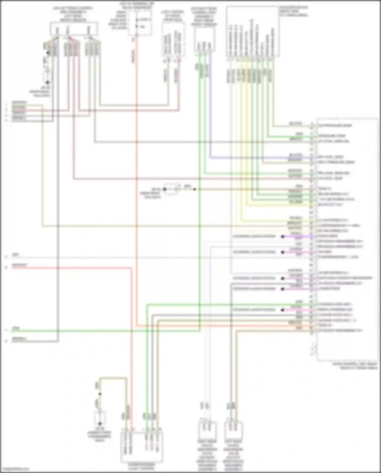 Wiring diagram change-over unit 1, 2 hs for Porsche Cayenne II facelift (2014-2018)