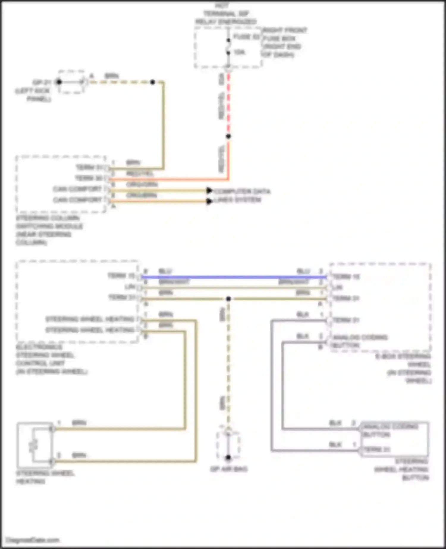 Wiring diagram term 30 for Porsche Cayenne II facelift (2014-2018) (35 of 83)