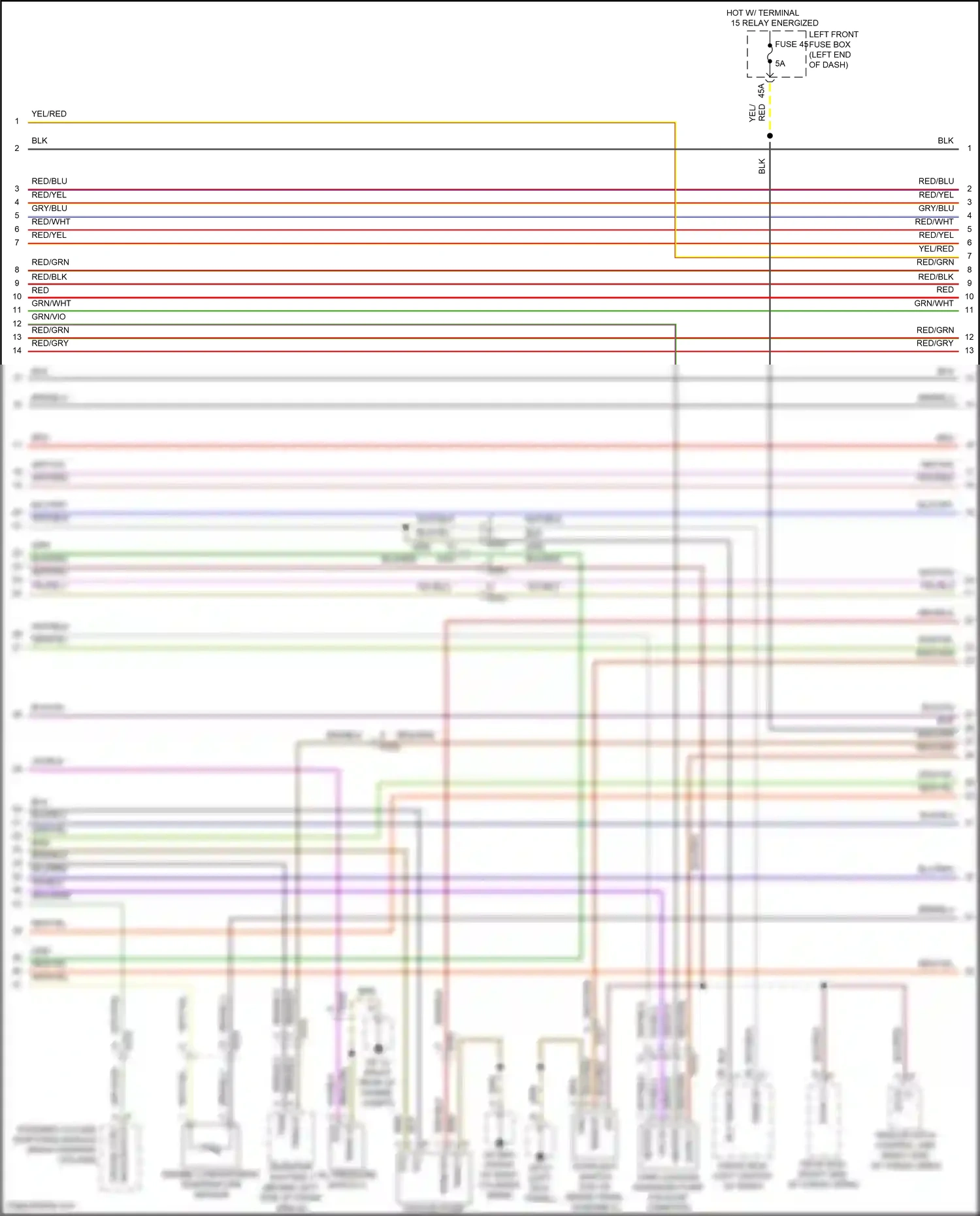 Wiring diagram term 50 for Porsche Cayenne II facelift (2014-2018) (5 of 8)