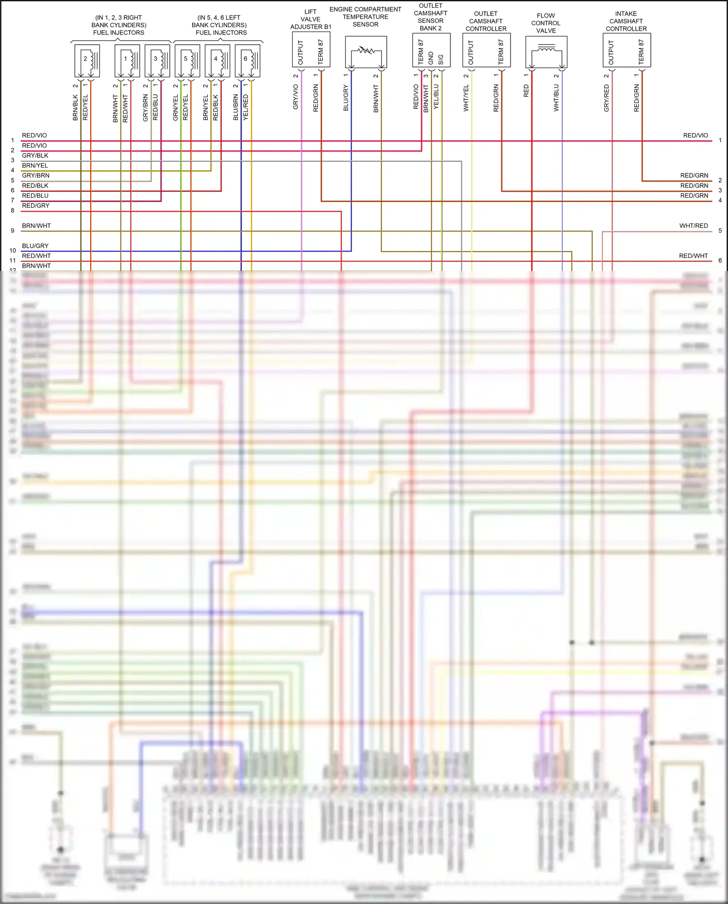 Wiring diagram vio/blu for Porsche Cayenne II facelift (2014-2018) (21 of 25)