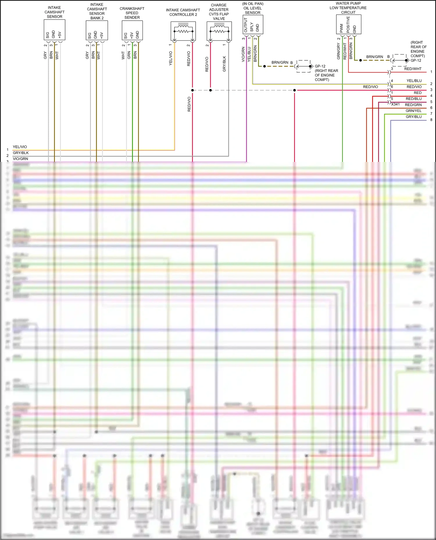 Wiring diagram vio/grn for Porsche Cayenne II facelift (2014-2018) (32 of 36)