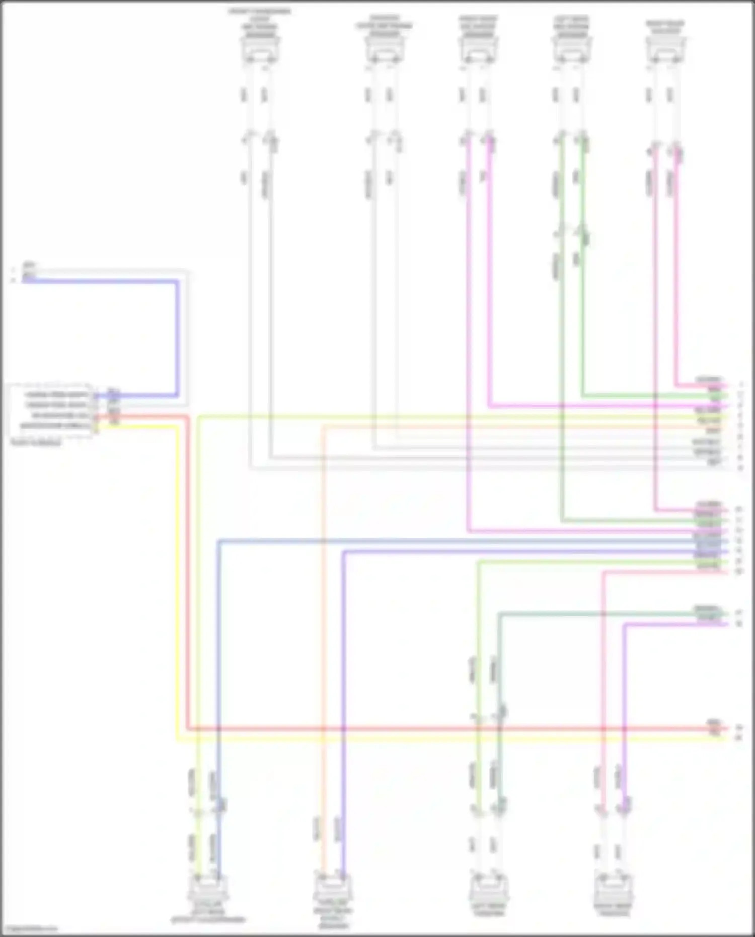 Wiring diagram vio/red for Porsche Cayenne II facelift (2014-2018) (6 of 18)