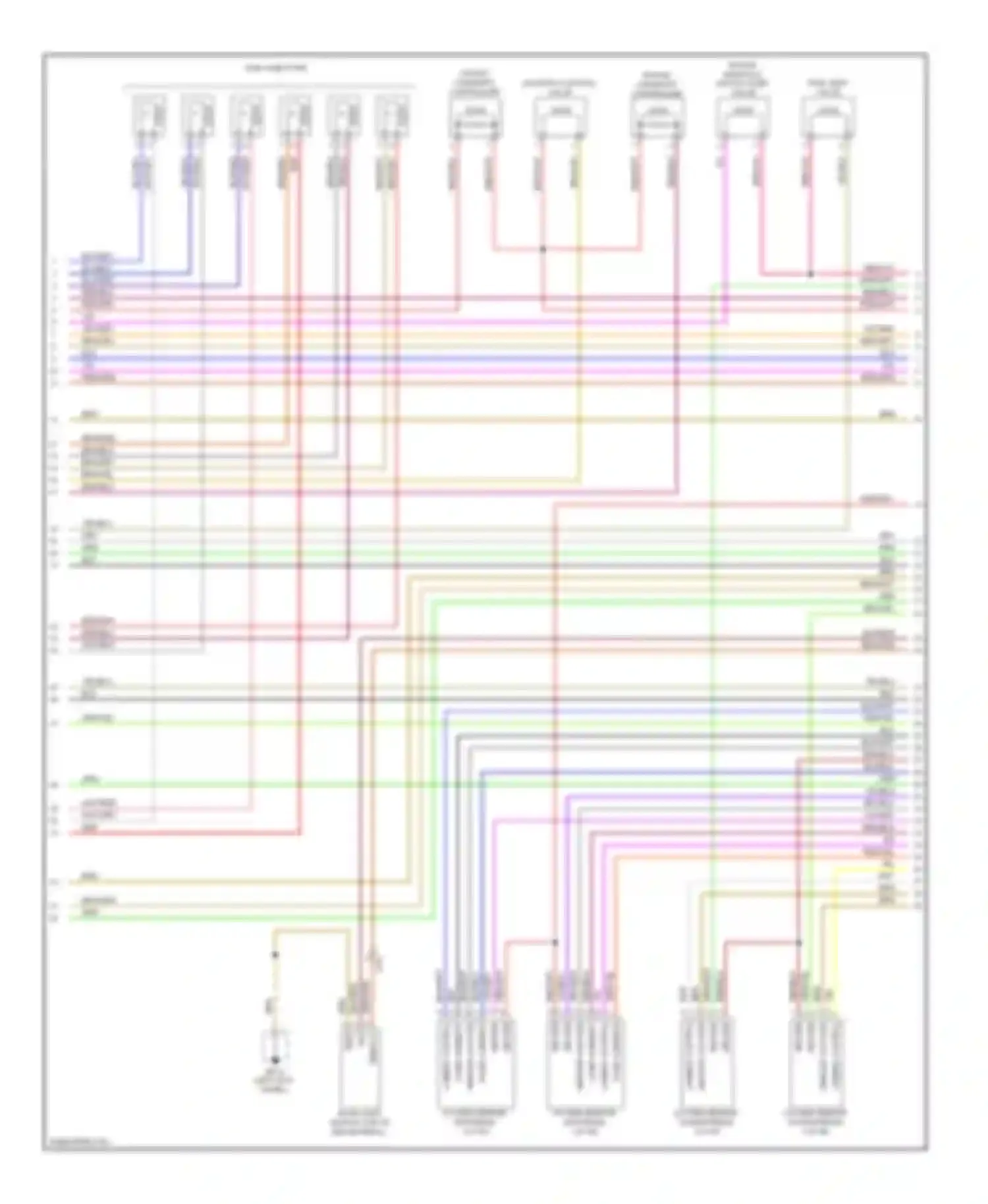 Cayenne Porsche II (2010-2014): Wiring diagram engine performance 3.6l (2 of 5)