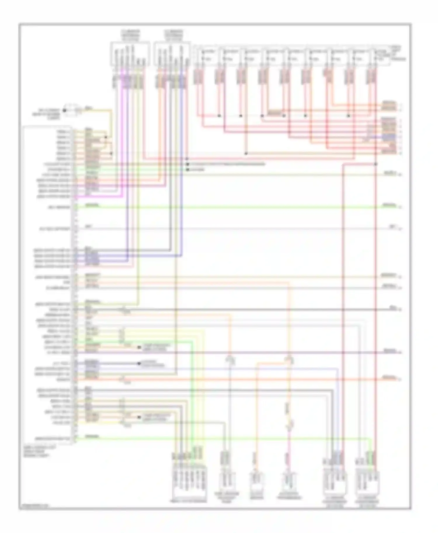 Cayenne Porsche II (2010-2014): Wiring diagram engine performance 4.8l twin turbo (1 of 5)