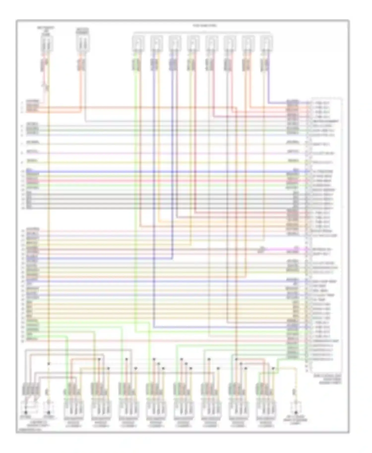 Cayenne Porsche II (2010-2014): Wiring diagram engine performance 4.8l twin turbo (5 of 5)