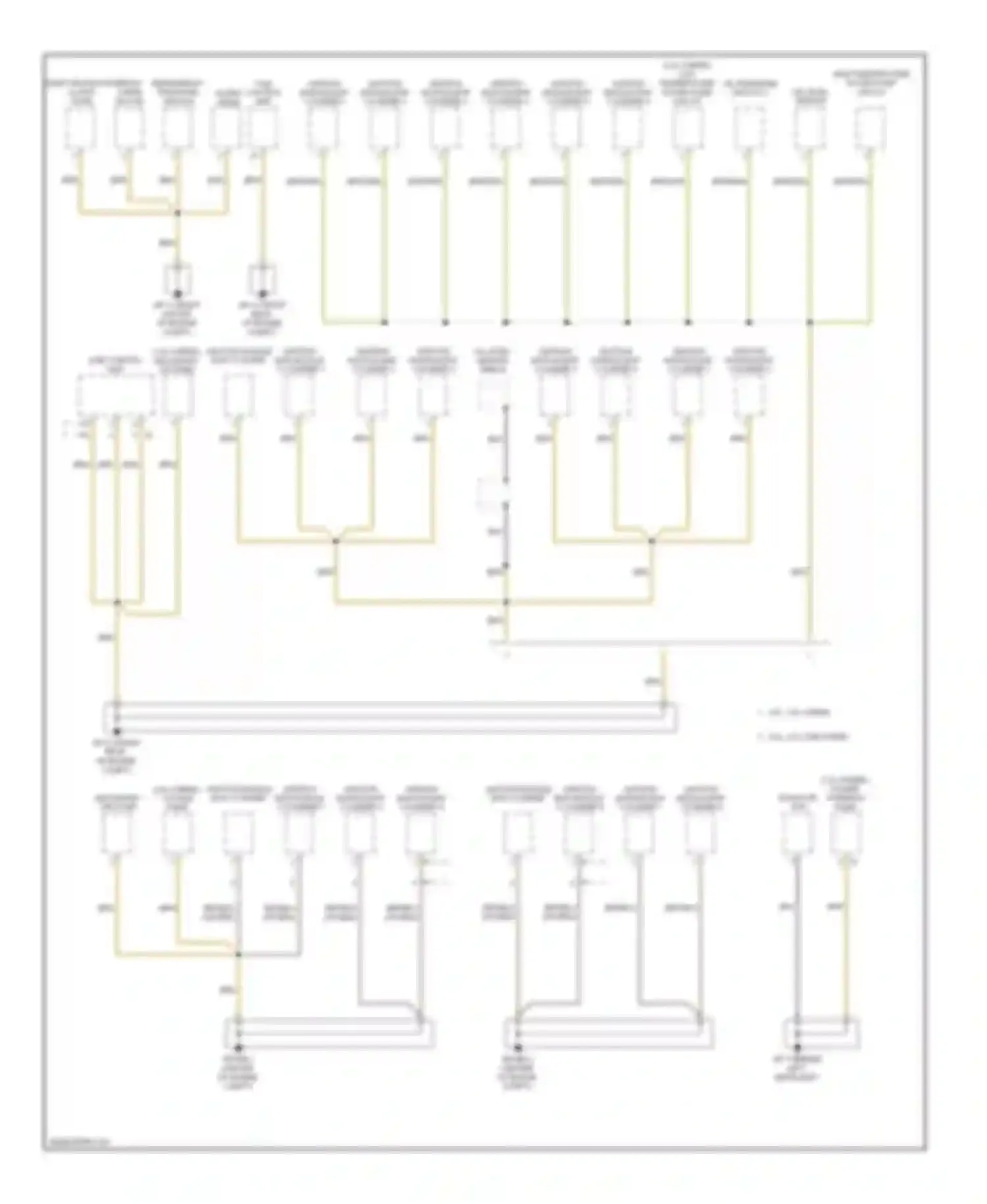 Cayenne Porsche II (2010-2014): Ground distribution circuit (2 of 6)