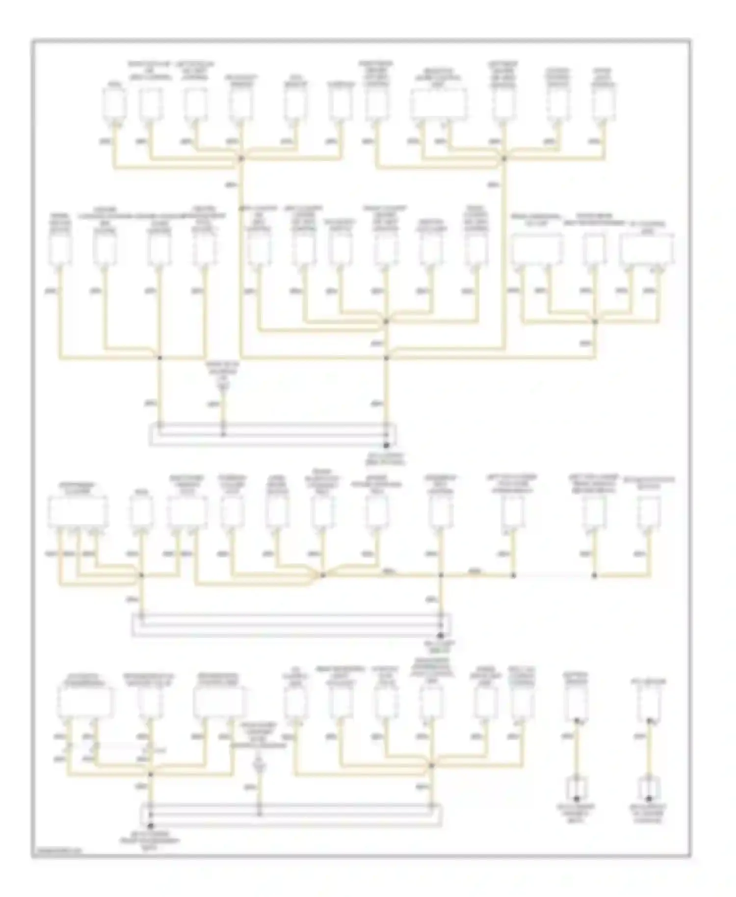 Cayenne Porsche II (2010-2014): Ground distribution circuit (4 of 6)