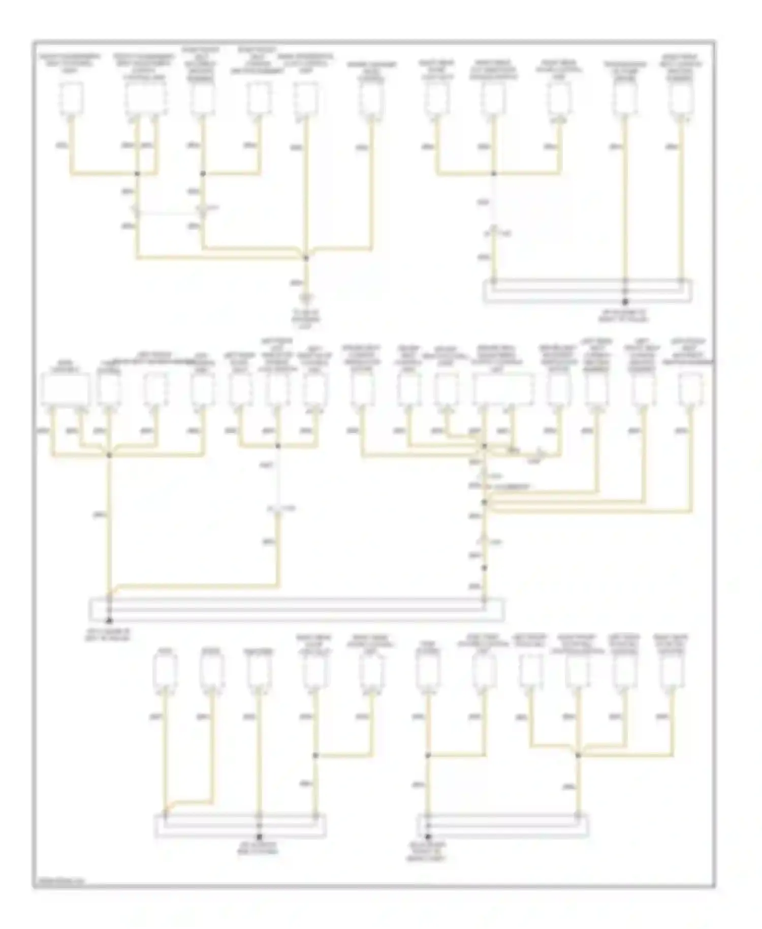 Cayenne Porsche II (2010-2014): Ground distribution circuit (5 of 6)