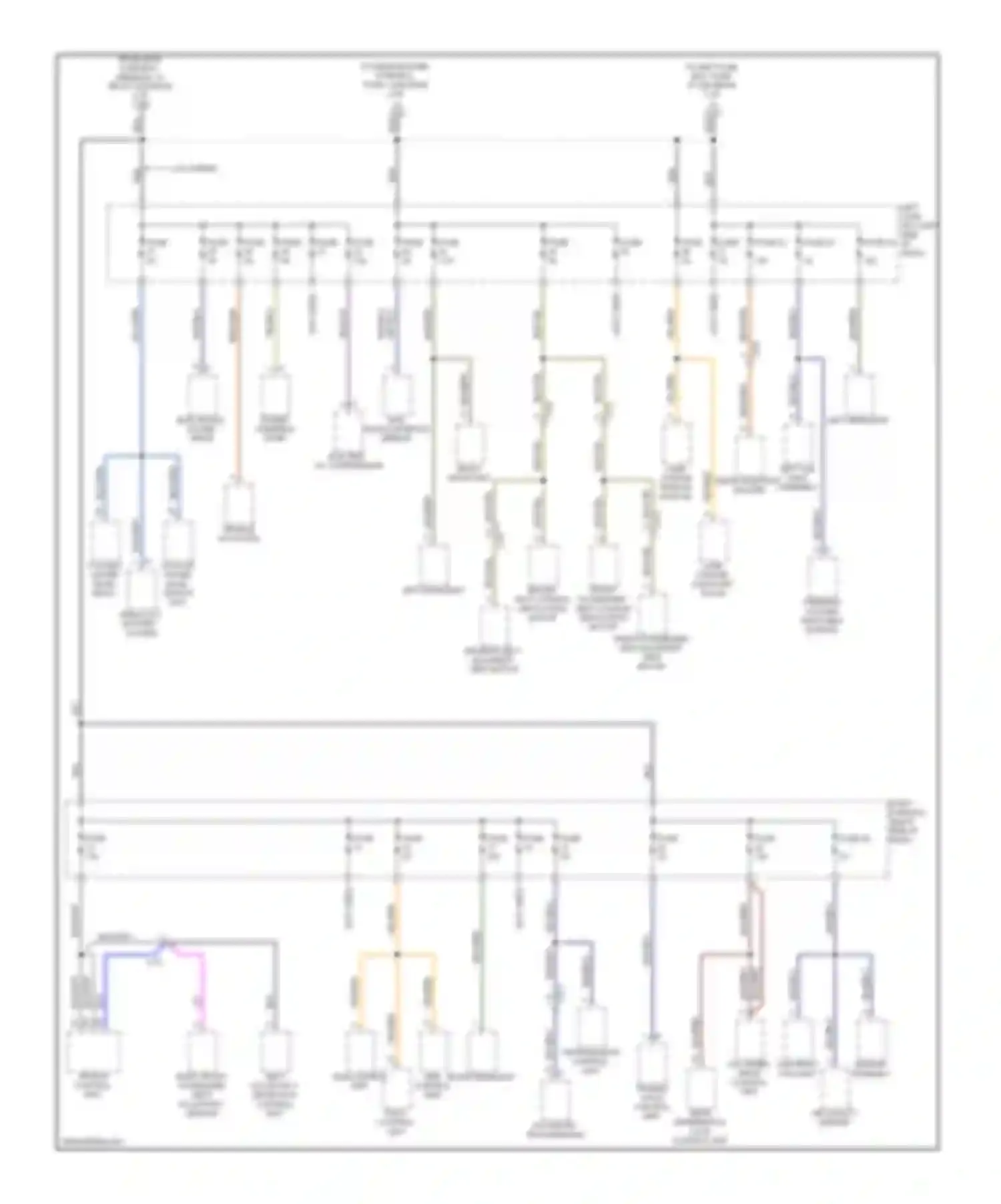Cayenne Porsche II (2010-2014): Power distribution circuit (6 of 8)