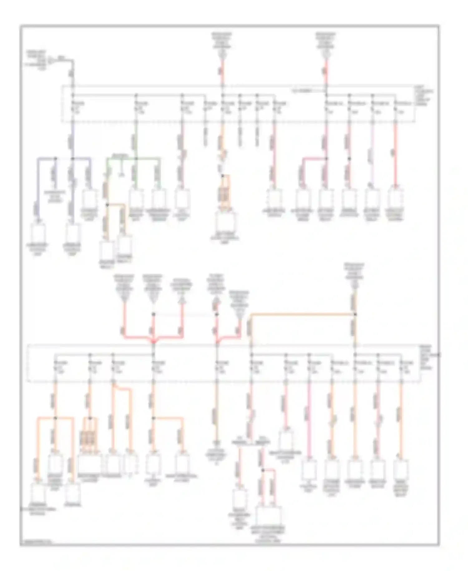 Cayenne Porsche II (2010-2014): Power distribution circuit (7 of 8)