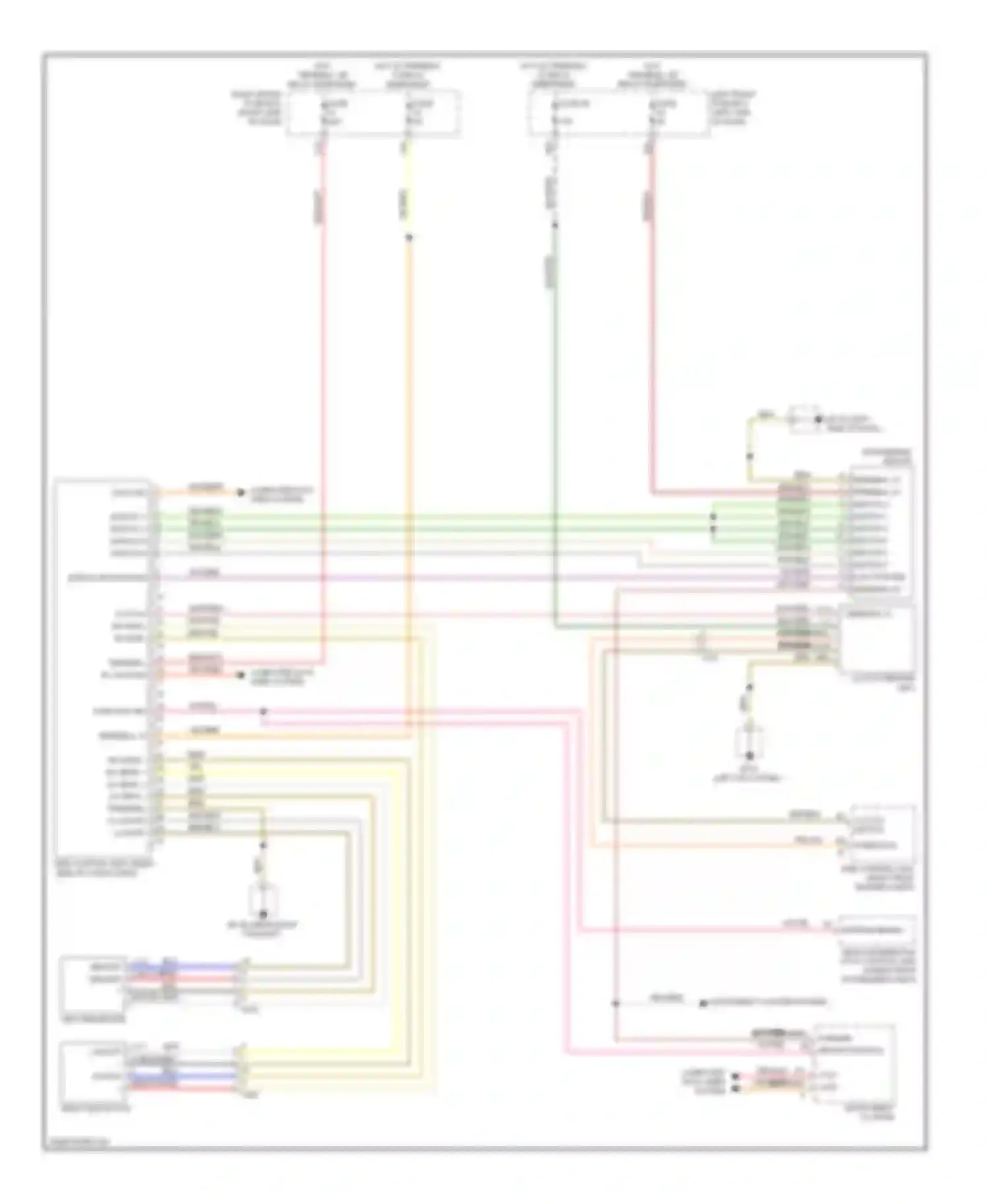 Cayenne Porsche II (2010-2014): Electronic parking brake circuit