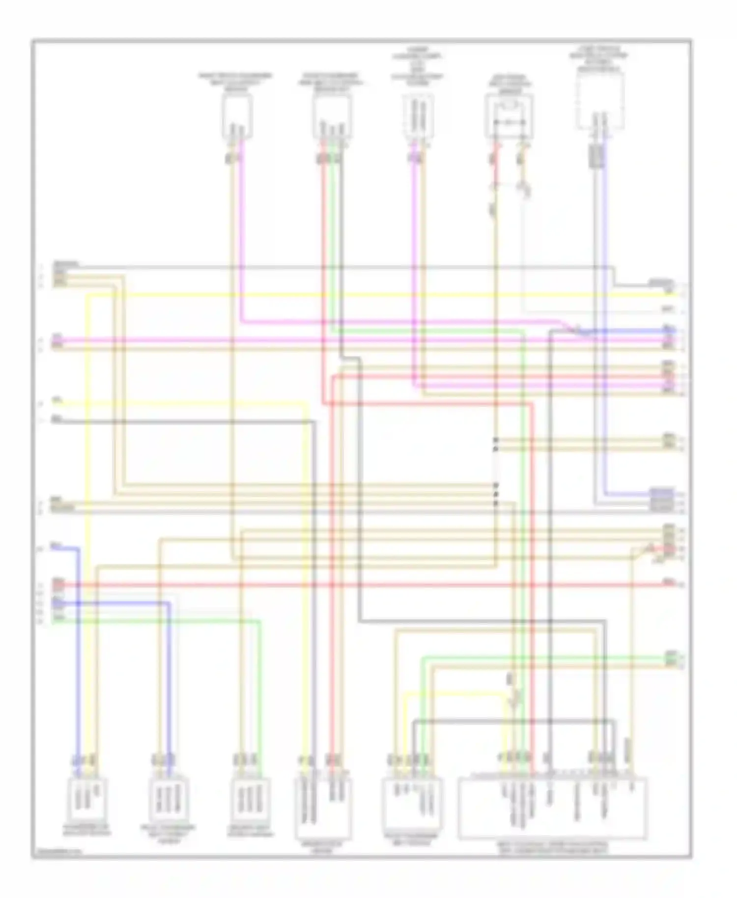 Cayenne Porsche II (2010-2014): Supplemental restraints circuit (2 of 3)