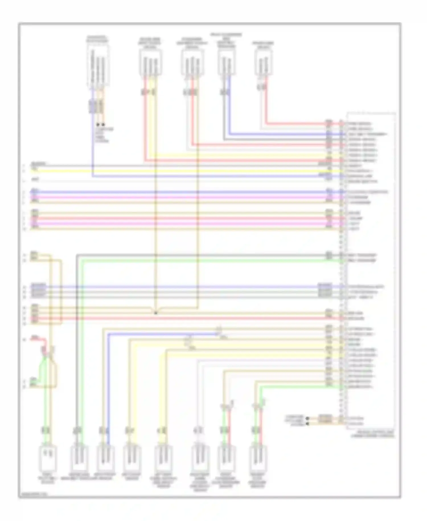 Cayenne Porsche II (2010-2014): Supplemental restraints circuit (3 of 3)