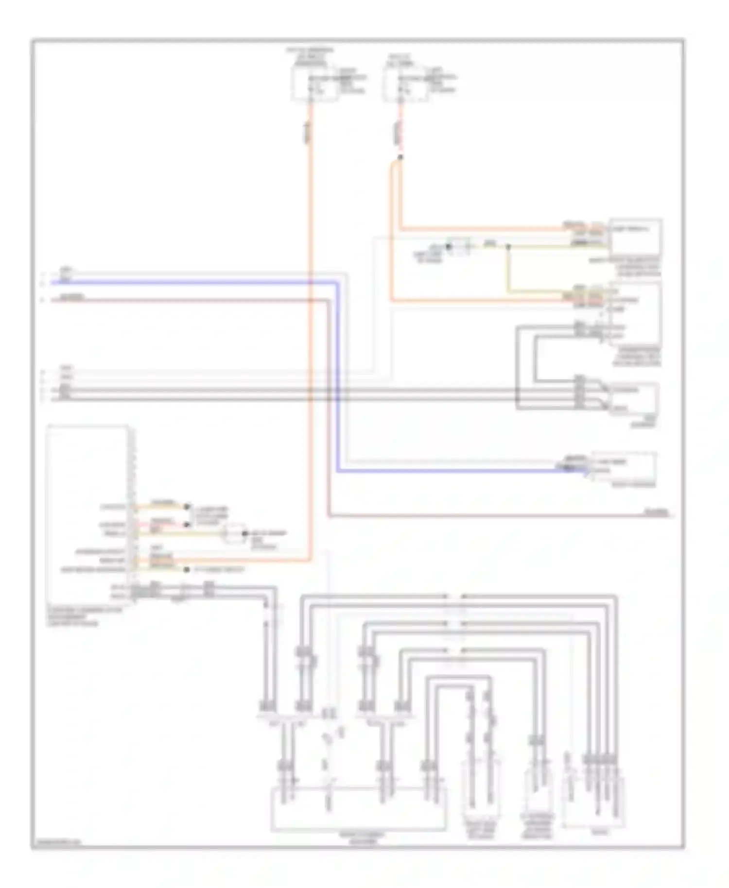 Wiring diagram 2 1 hnd free mcph + hnd free mcph - for Porsche Cayenne II (2010-2014) (1 of 2)
