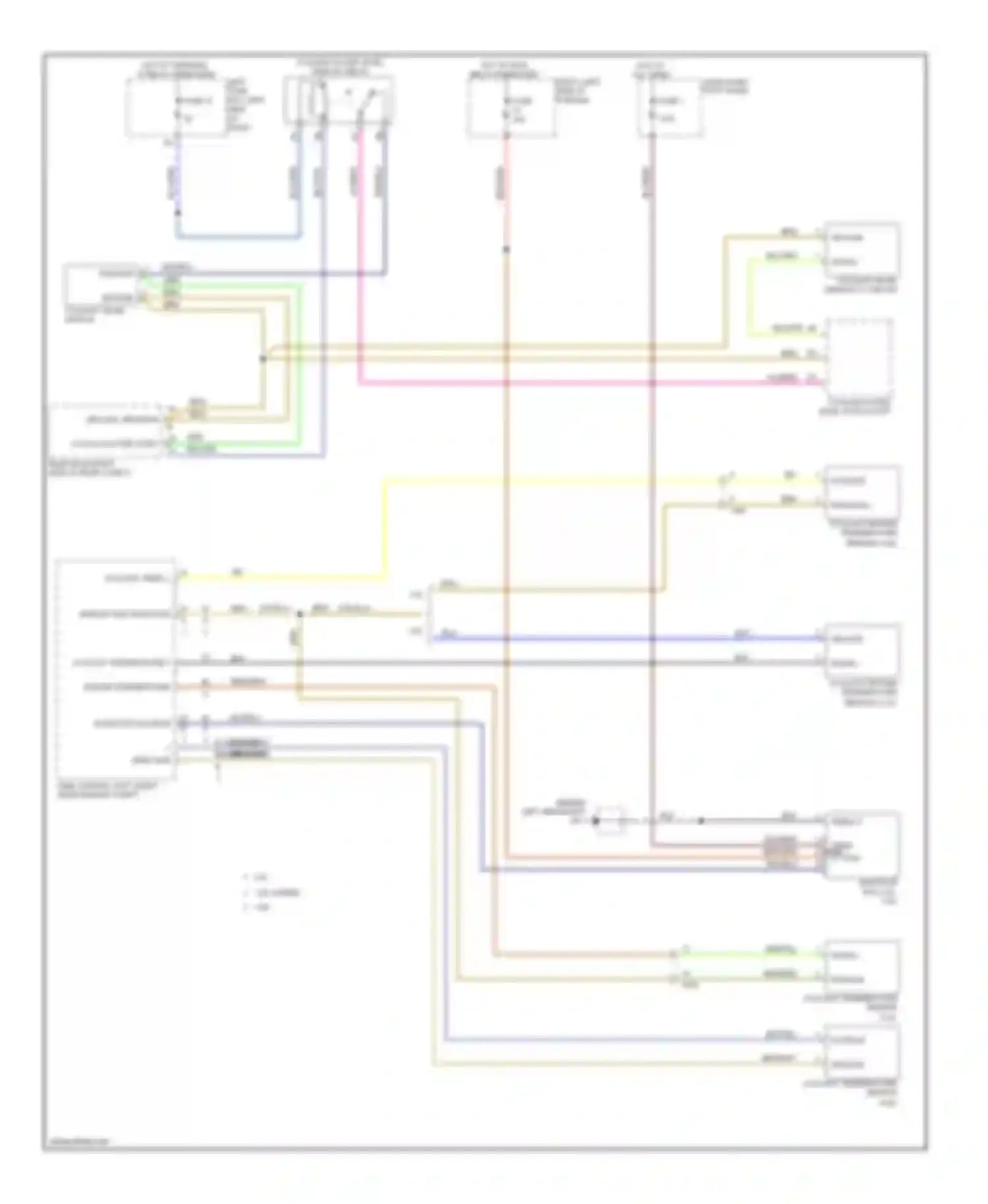 Wiring diagram 3.0l hybrid 4.8l for Porsche Cayenne II (2010-2014) (2 of 2)