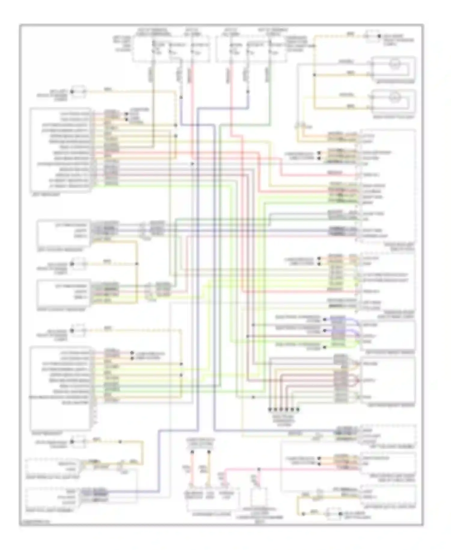 Wiring diagram 34 42 can low can high for Porsche Cayenne II (2010-2014) (2 of 3)