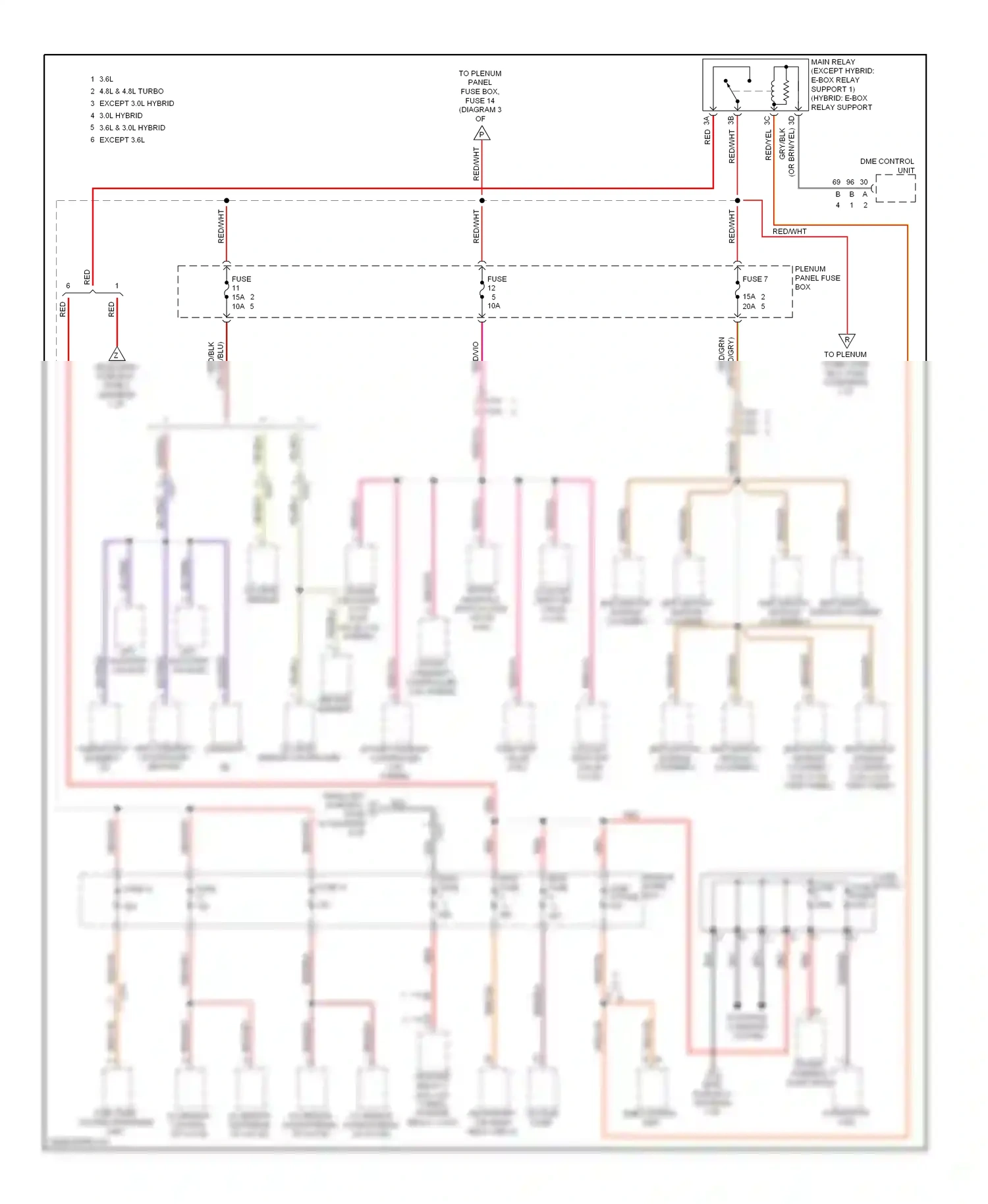 Wiring diagram bar ignition module cylinder 2 for Porsche Cayenne II (2010-2014) (1 of 4)
