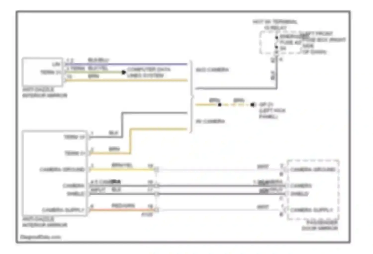 Wiring diagram blk/yel for Porsche Cayenne II (2010-2014) (25 of 31)