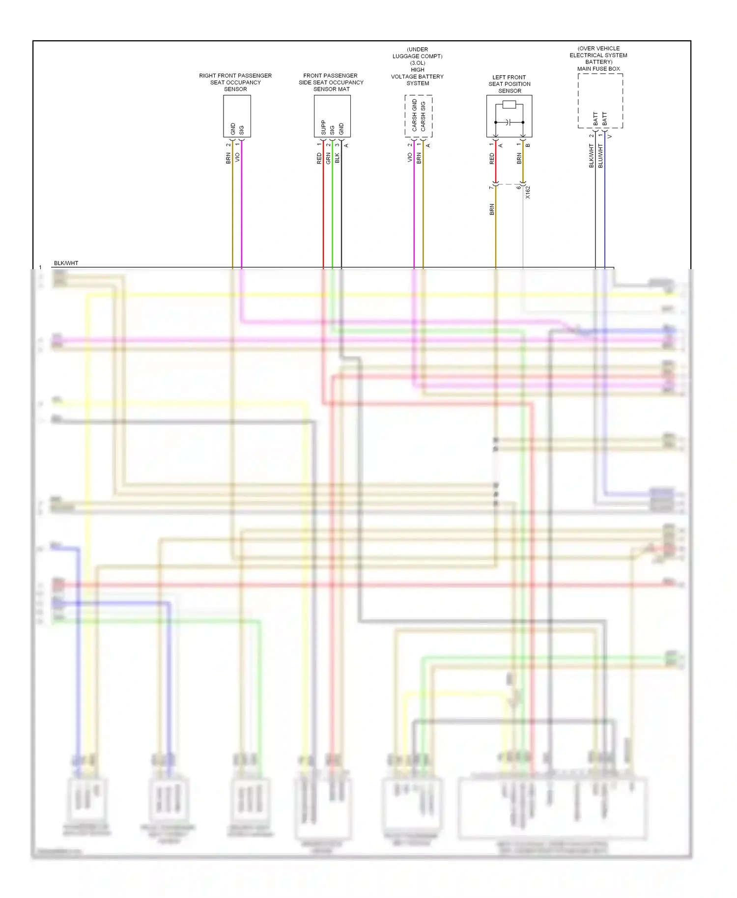Wiring diagram carsh sig for Porsche Cayenne II (2010-2014) (1 of 1)