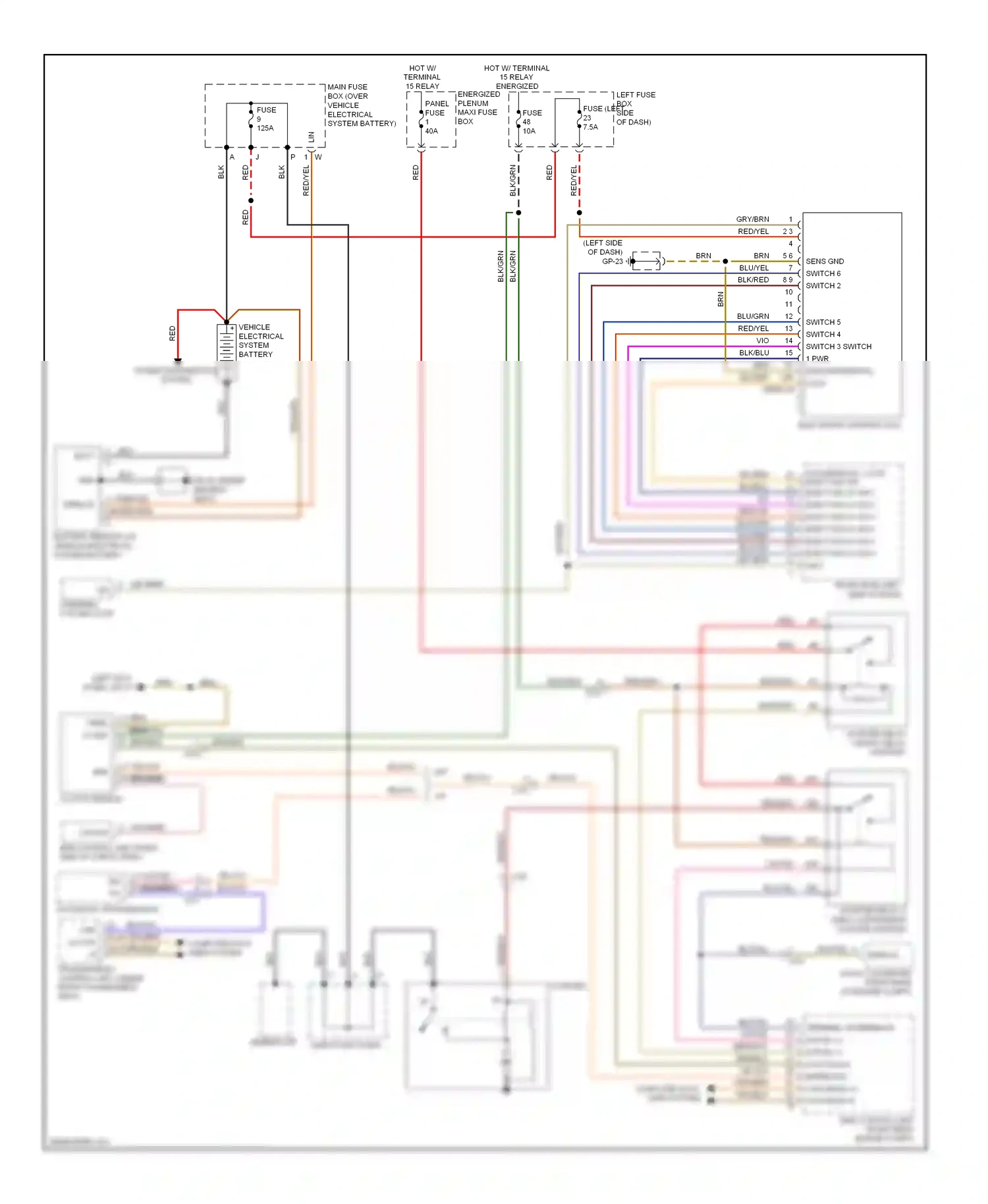 Wiring diagram computer data lines system for Porsche Cayenne II (2010-2014) (41 of 60)