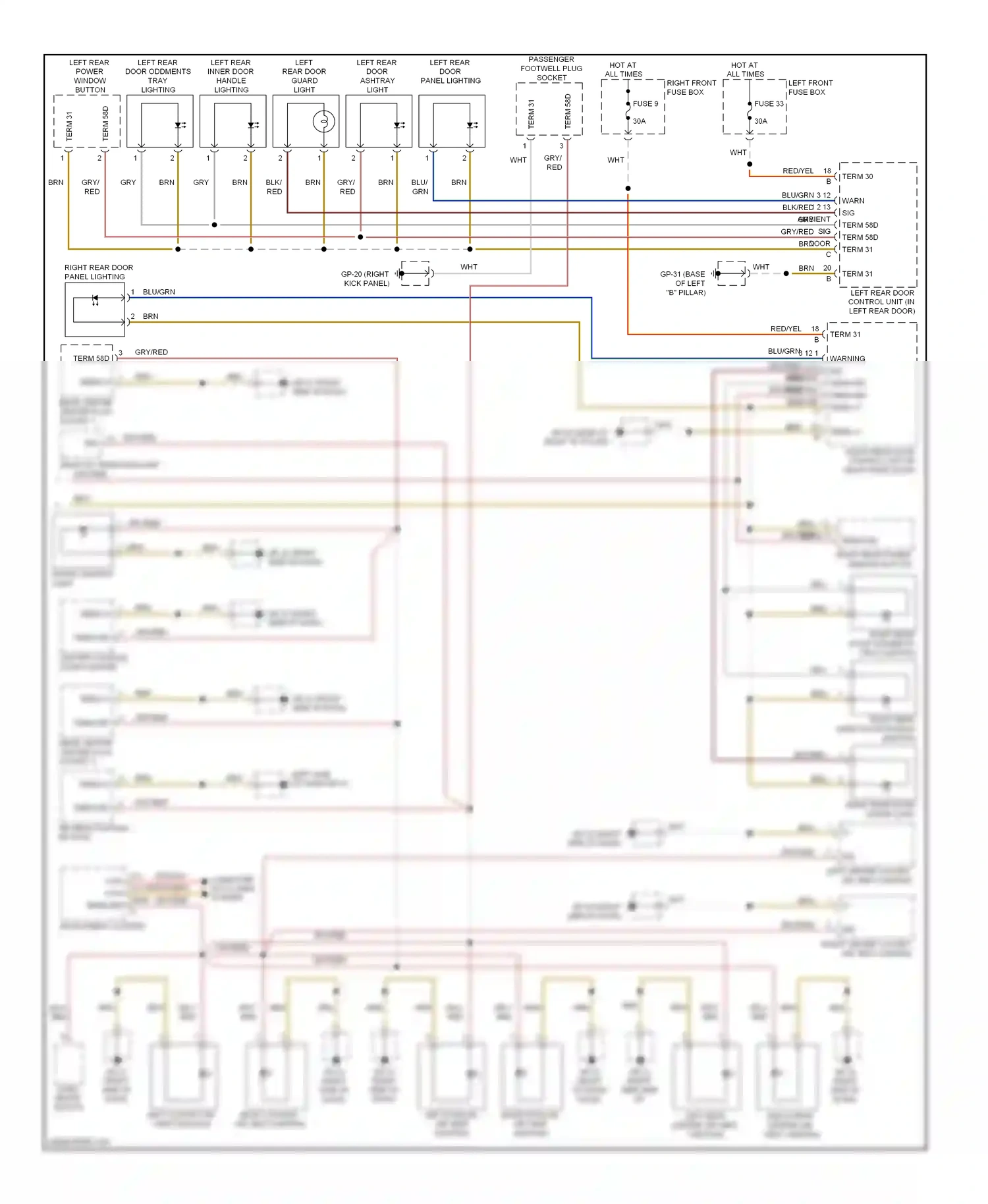 Wiring diagram computer data lines system for Porsche Cayenne II (2010-2014) (27 of 60)