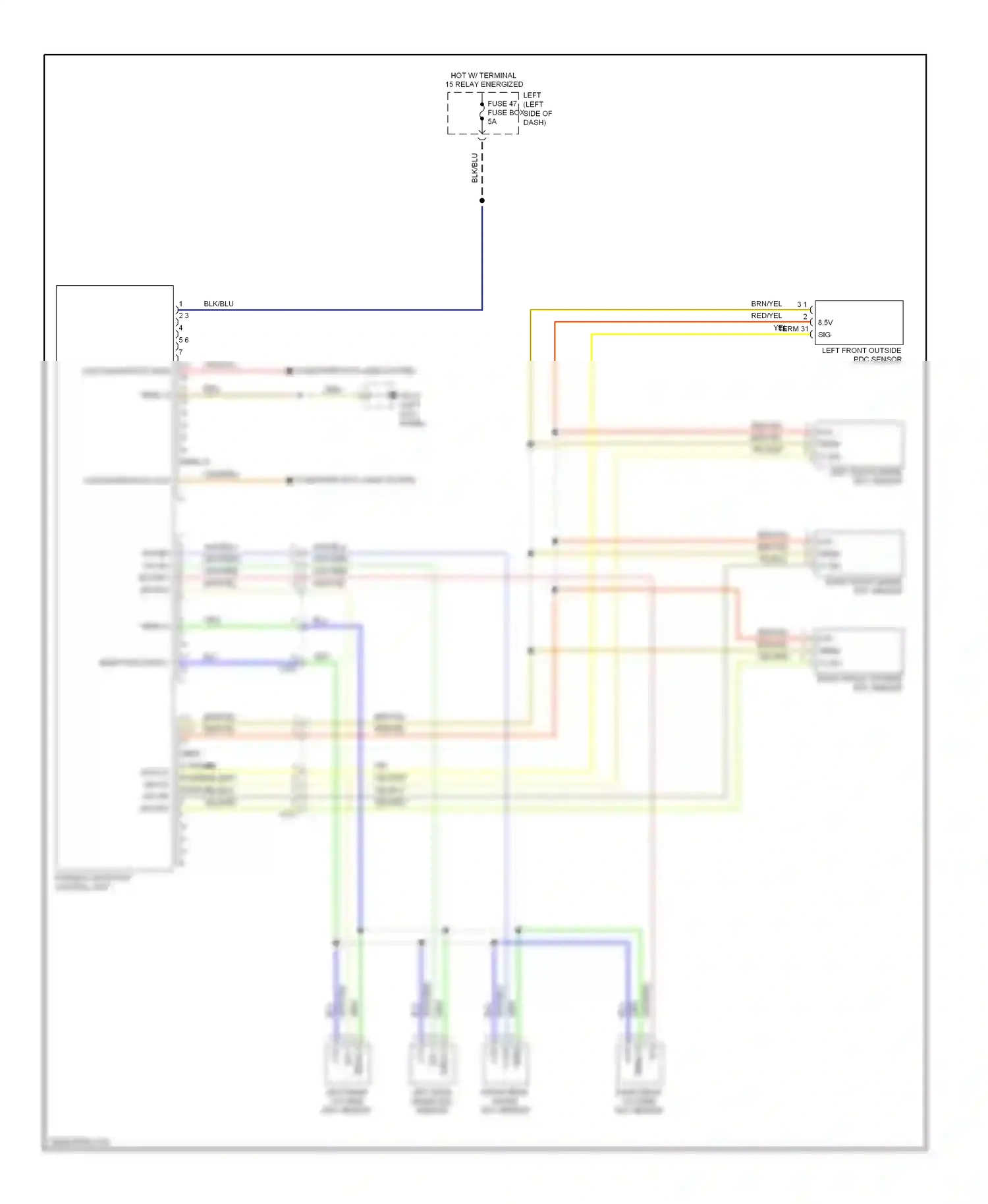 Wiring diagram computer data lines system for Porsche Cayenne II (2010-2014) (36 of 60)