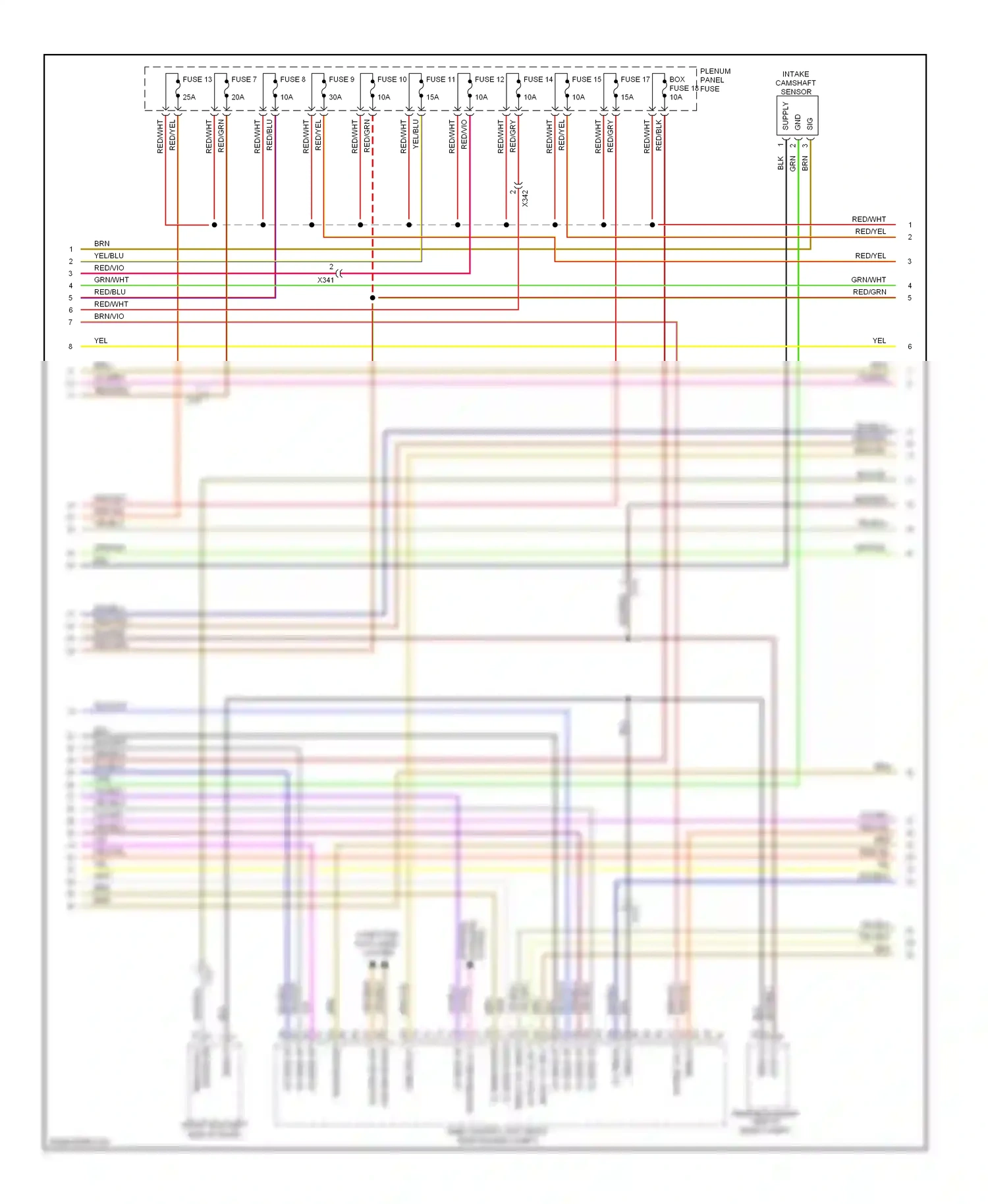 Wiring diagram computer data lines system for Porsche Cayenne II (2010-2014) (16 of 60)