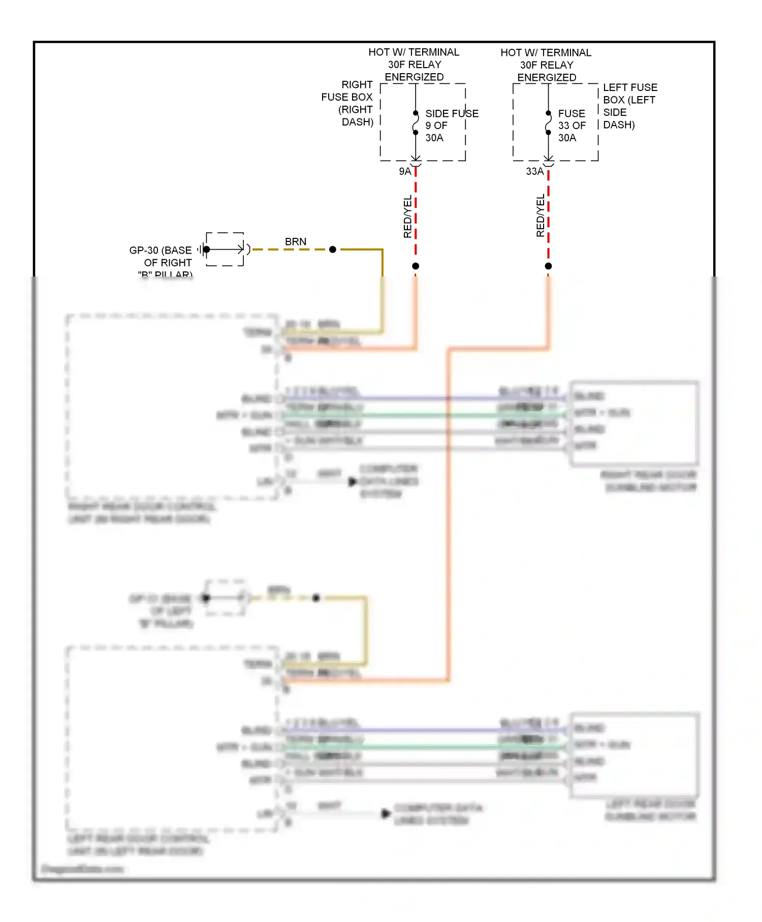Wiring diagram computer data lines system for Porsche Cayenne II (2010-2014) (48 of 60)