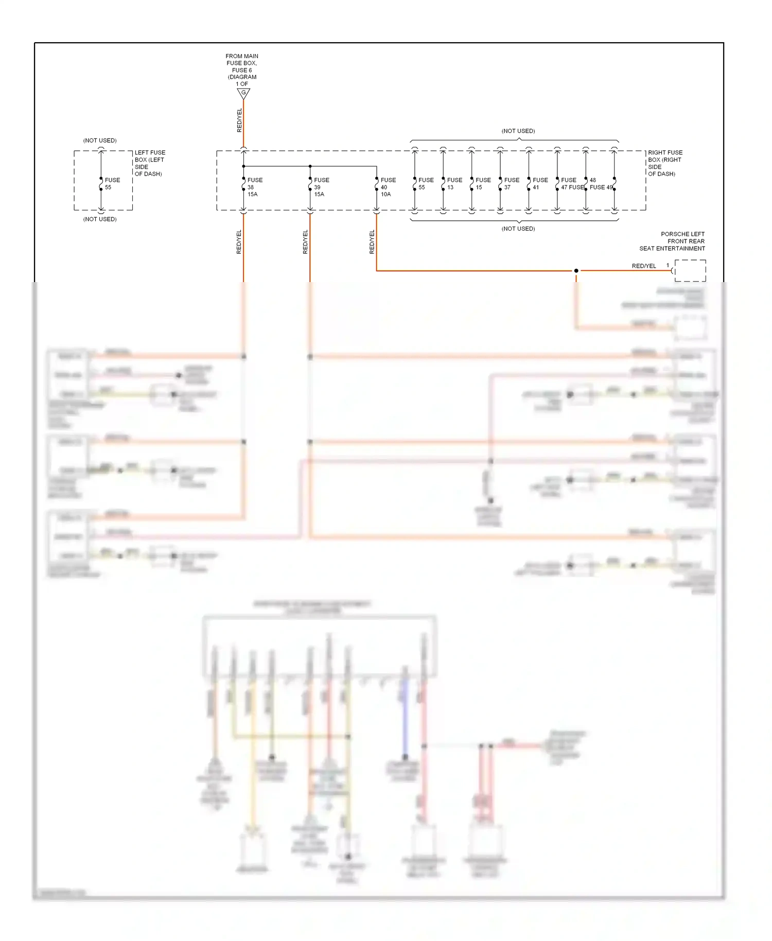 Wiring diagram computer data lines system for Porsche Cayenne II (2010-2014) (37 of 60)