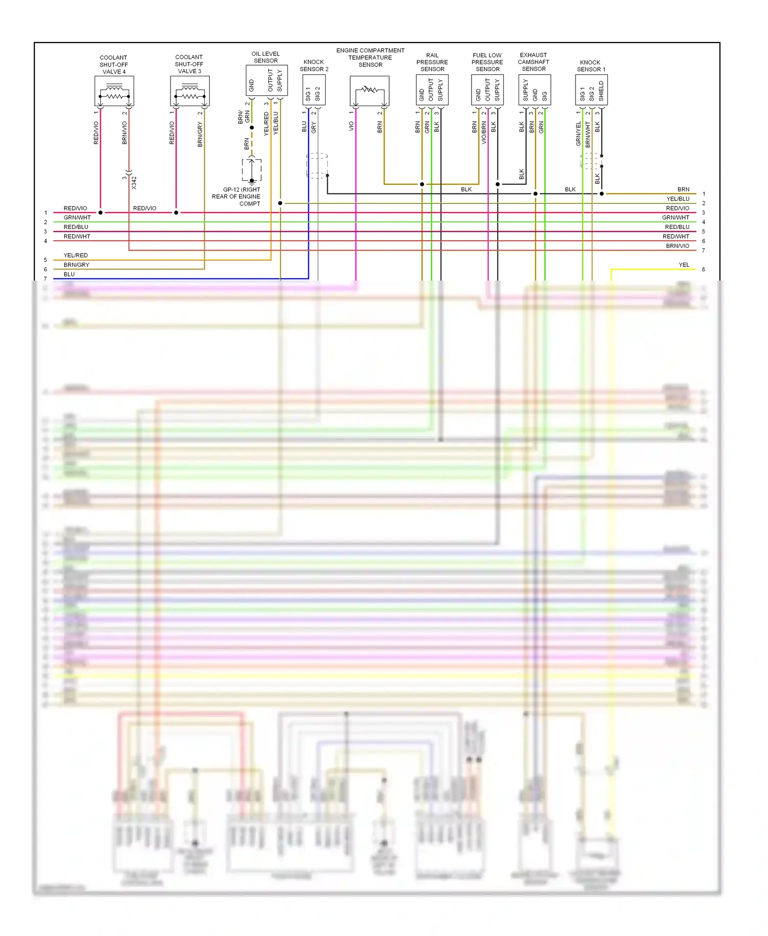 Porsche Cayenne II (2010-2014) computer wiring diagram  (1 of 1)