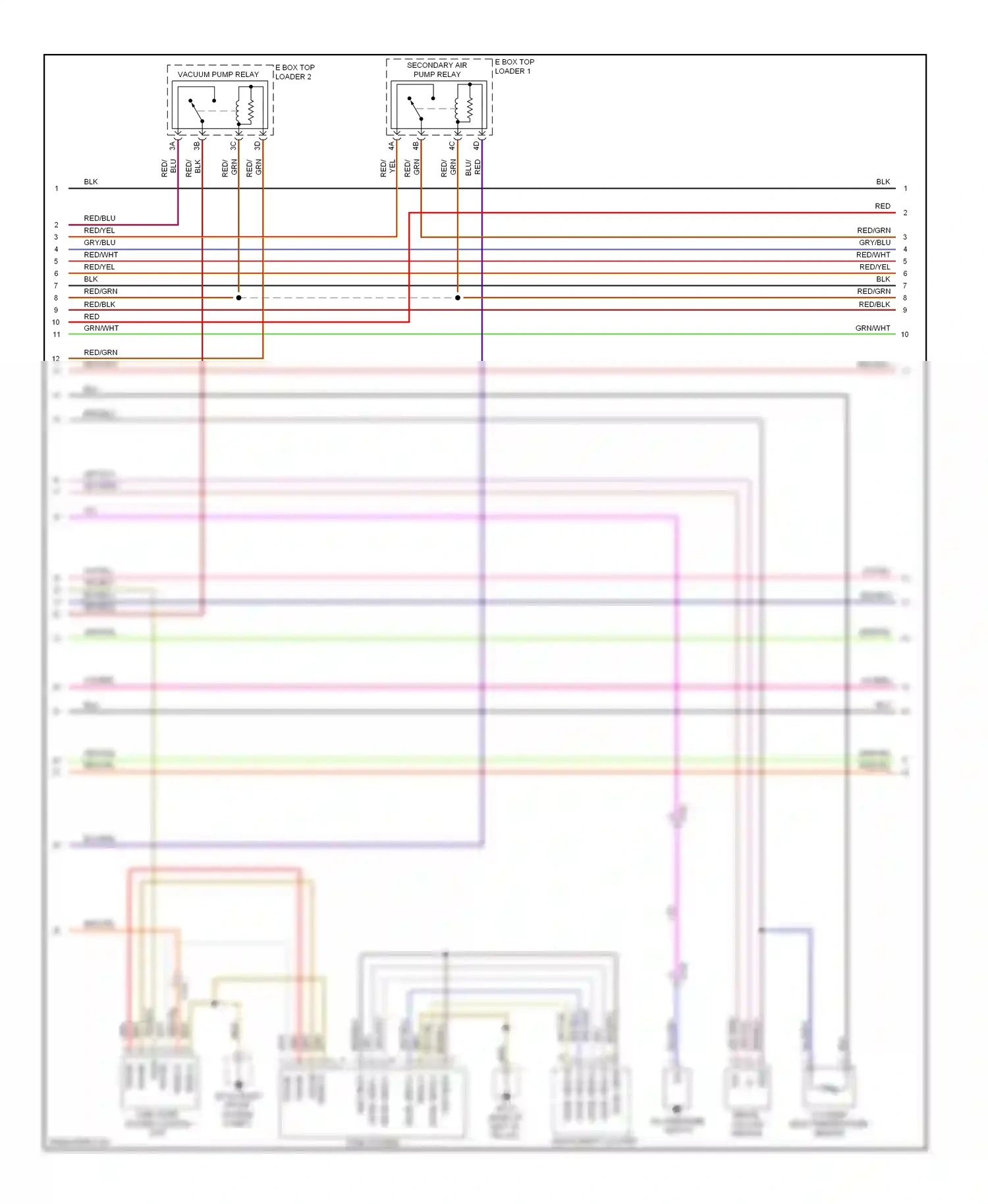 Wiring diagram e-box top loader 1 for Porsche Cayenne II (2010-2014) (1 of 2)