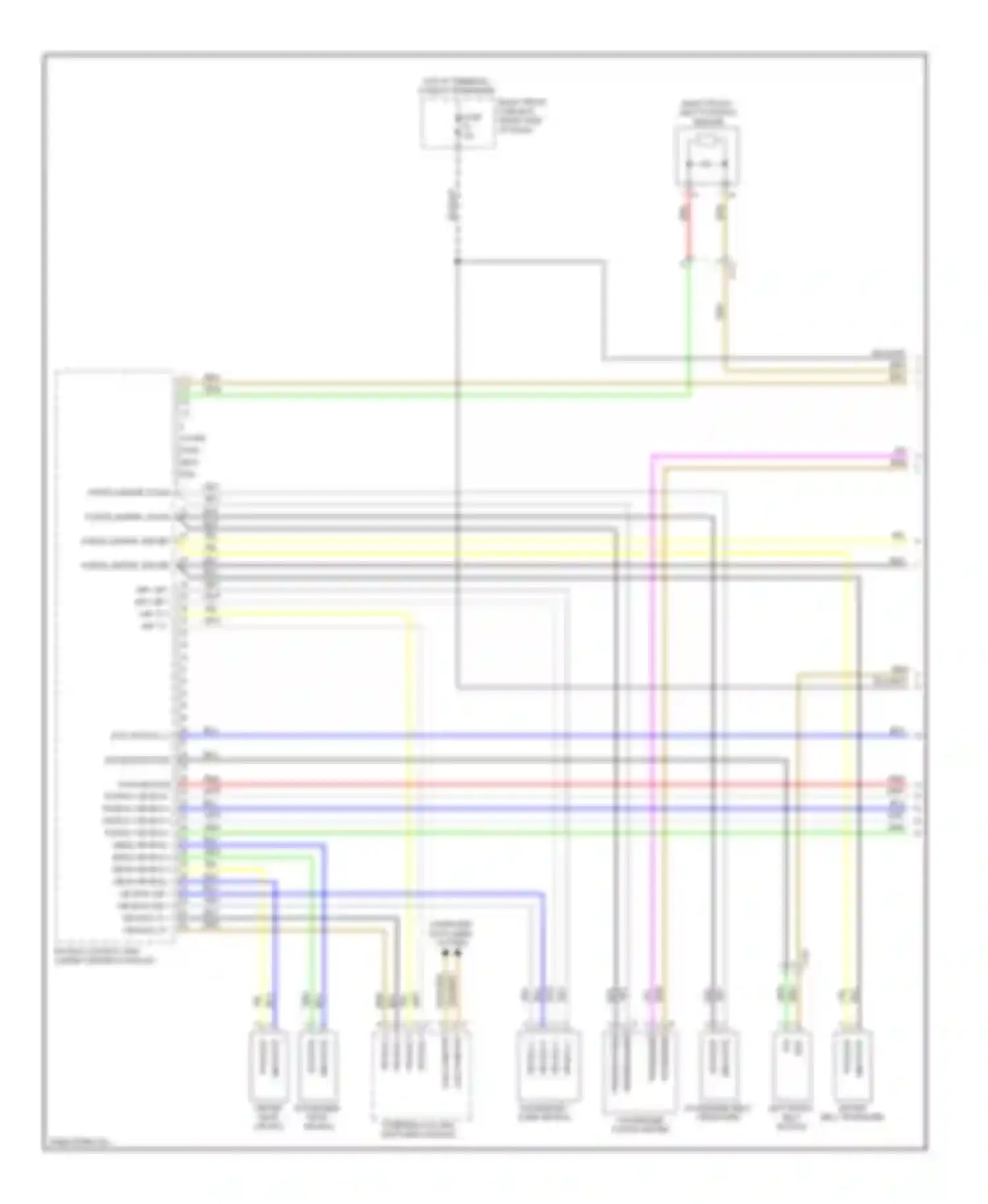 Wiring diagram force limiter, pass+ for Porsche Cayenne II (2010-2014) (1 of 1)