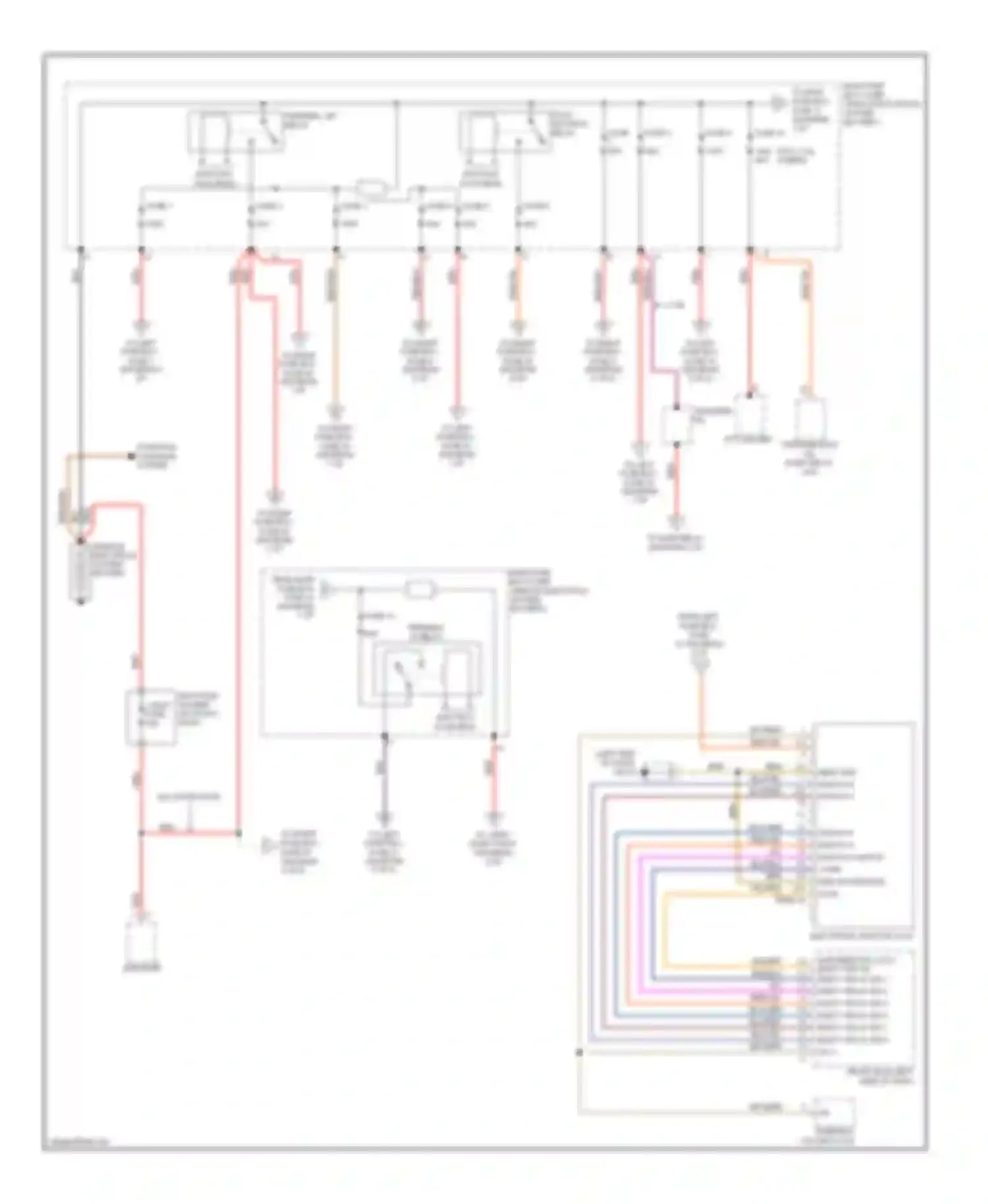 Wiring diagram fuse 1 for Porsche Cayenne II (2010-2014) (3 of 3)