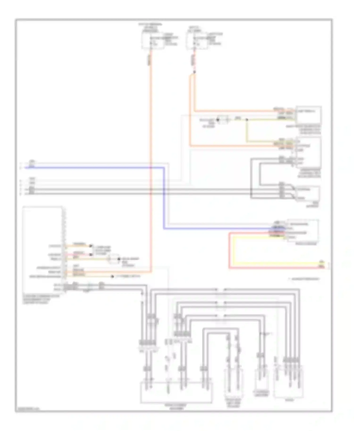 Wiring diagram hf 1 for Porsche Cayenne II (2010-2014) (2 of 6)