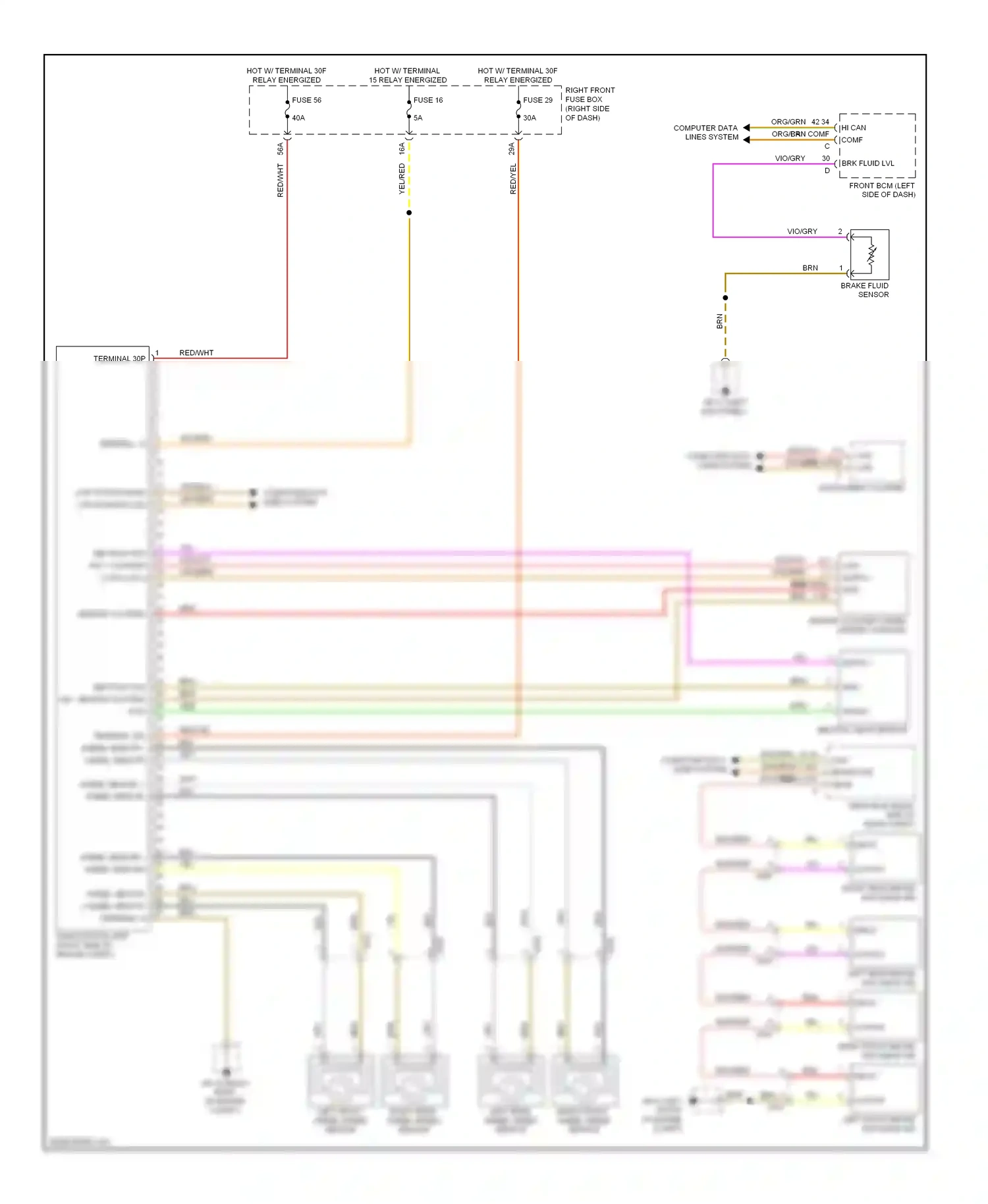 Porsche Cayenne II (2010-2014) input wiring diagram  (1 of 3)