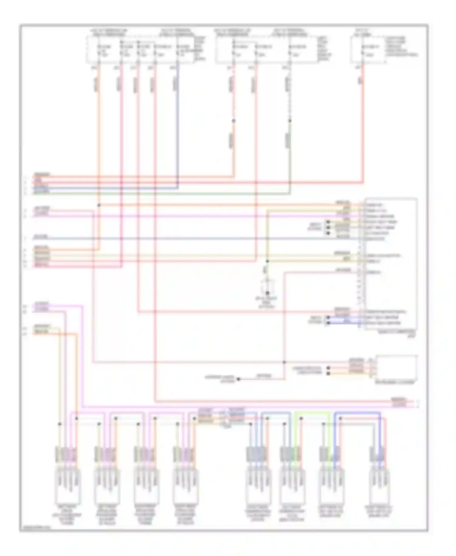 Wiring diagram instrument cluster for Porsche Cayenne II (2010-2014) (2 of 20)