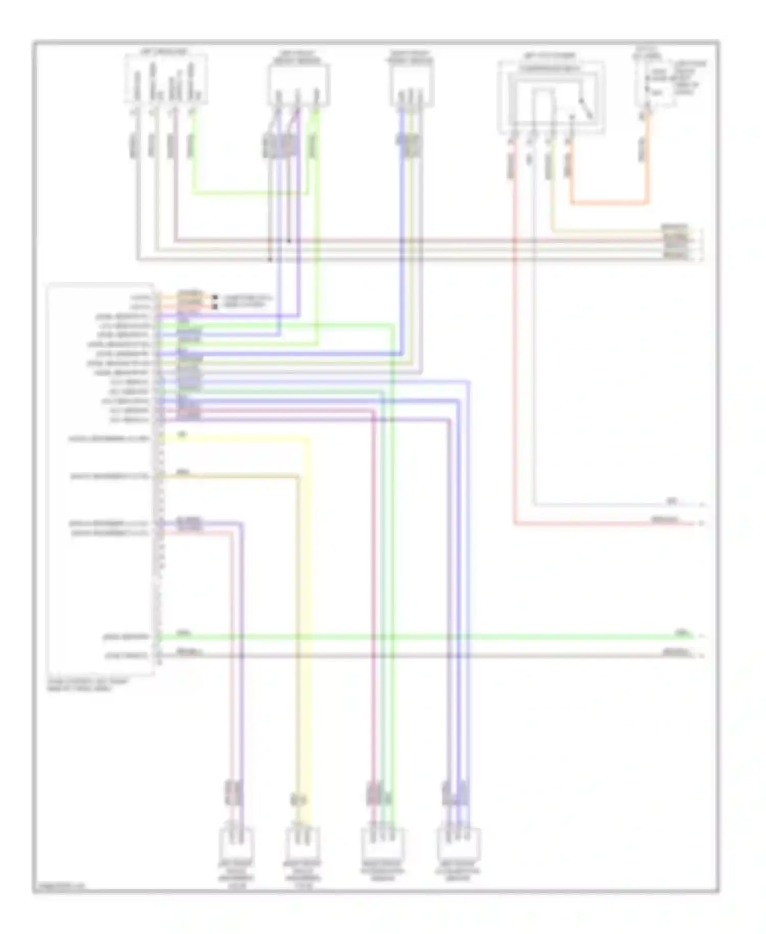 Wiring diagram left top loader for Porsche Cayenne II (2010-2014) (1 of 1)