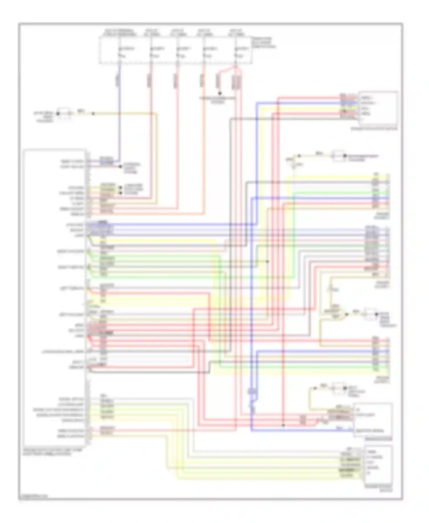 Wiring diagram left turn sig for Porsche Cayenne II (2010-2014) (1 of 1)