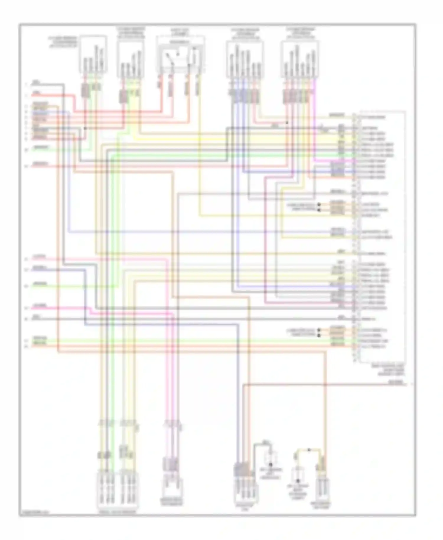 Wiring diagram oxygen sens for Porsche Cayenne II (2010-2014) (2 of 2)