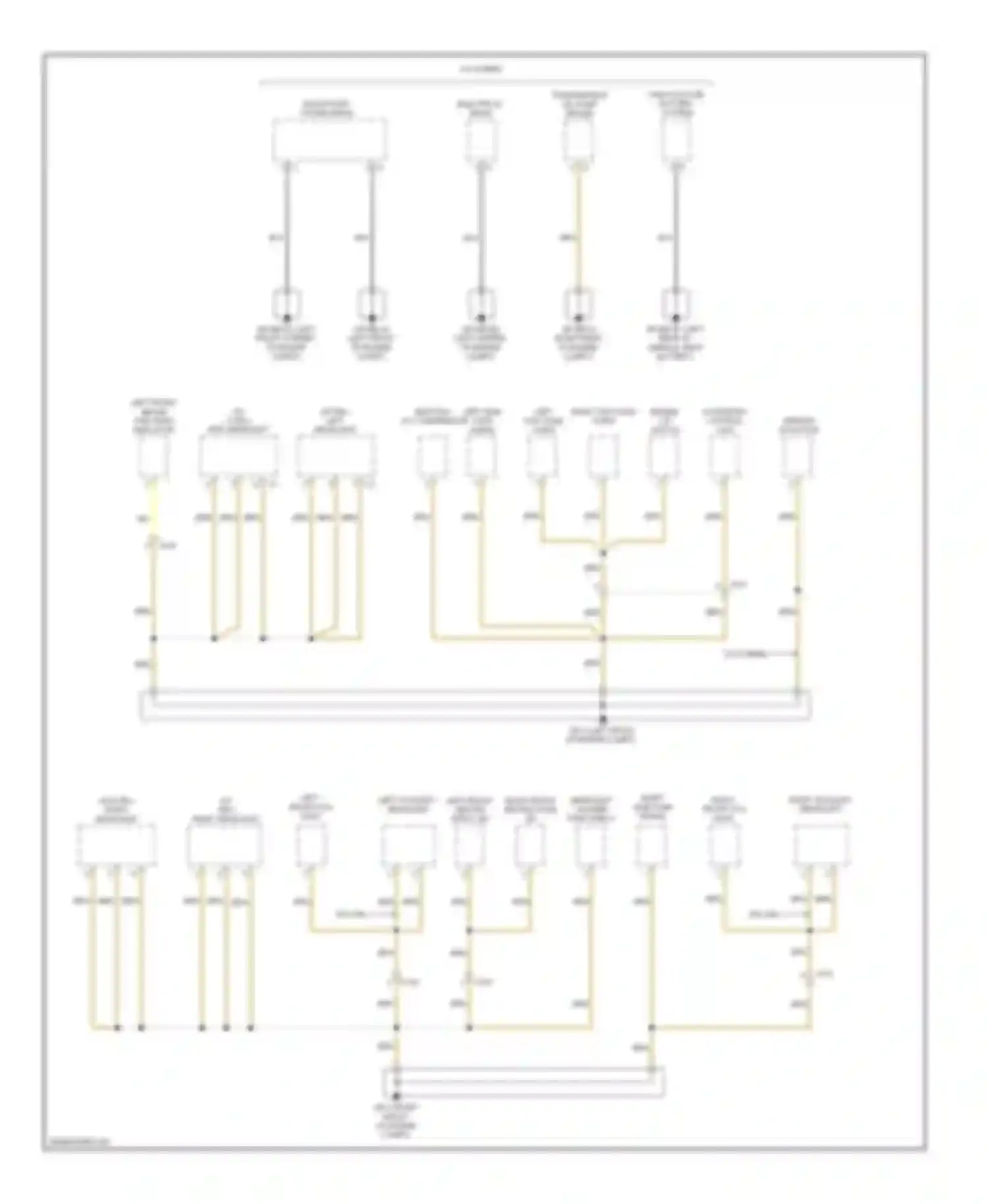 Wiring diagram right auxiliary headlight for Porsche Cayenne II (2010-2014) (2 of 3)