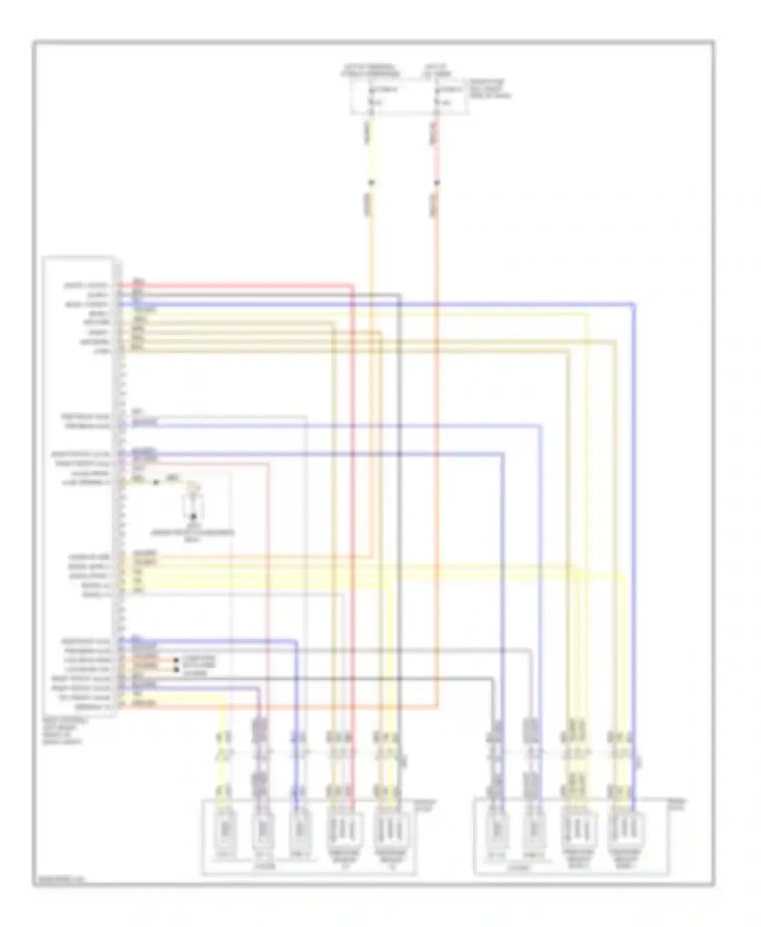 Wiring diagram right front valve right front axle for Porsche Cayenne II (2010-2014) (1 of 1)